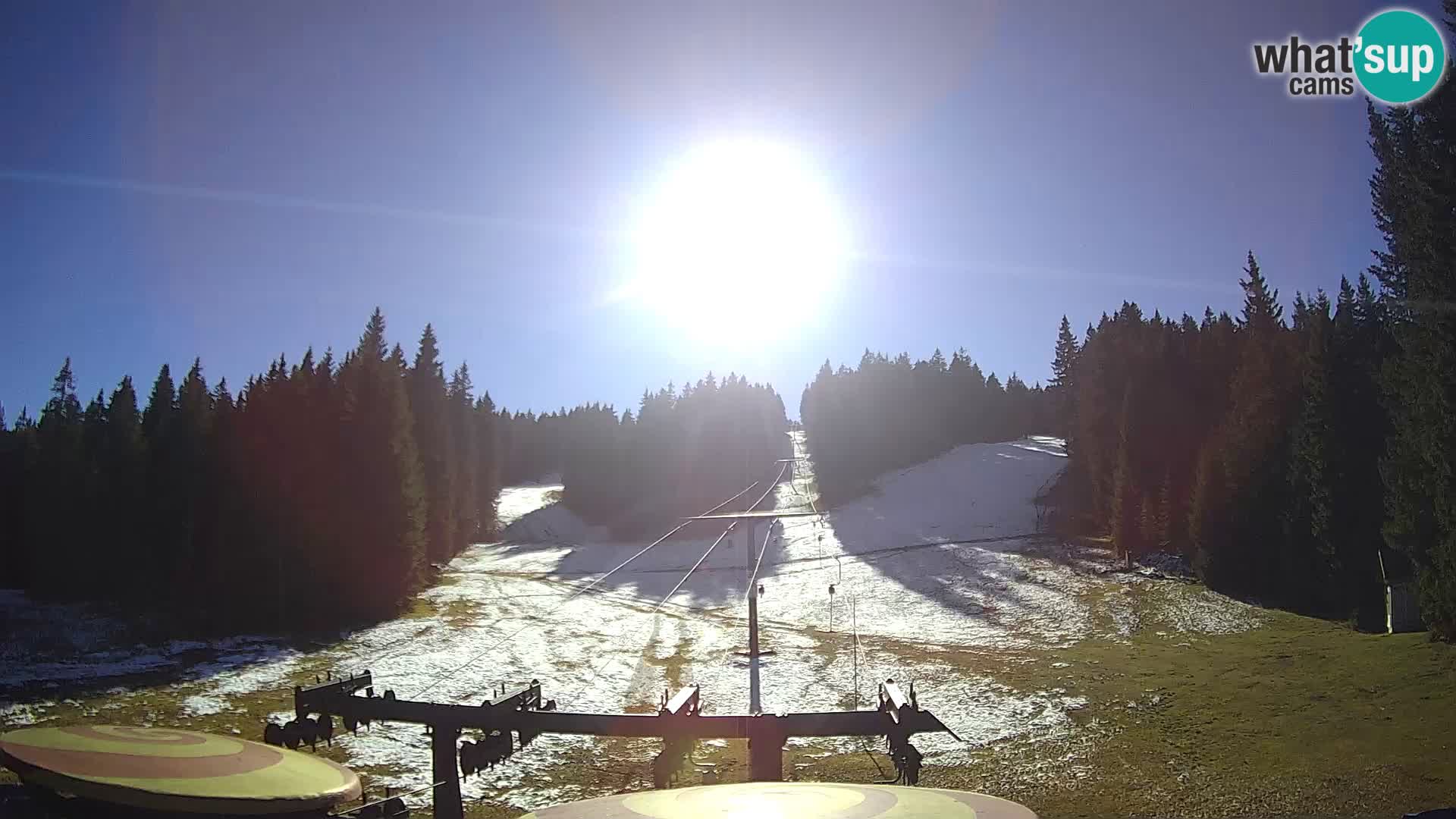 Comprensorio sciistico Rogla Webcam live Ostruščica piste 1 e 2