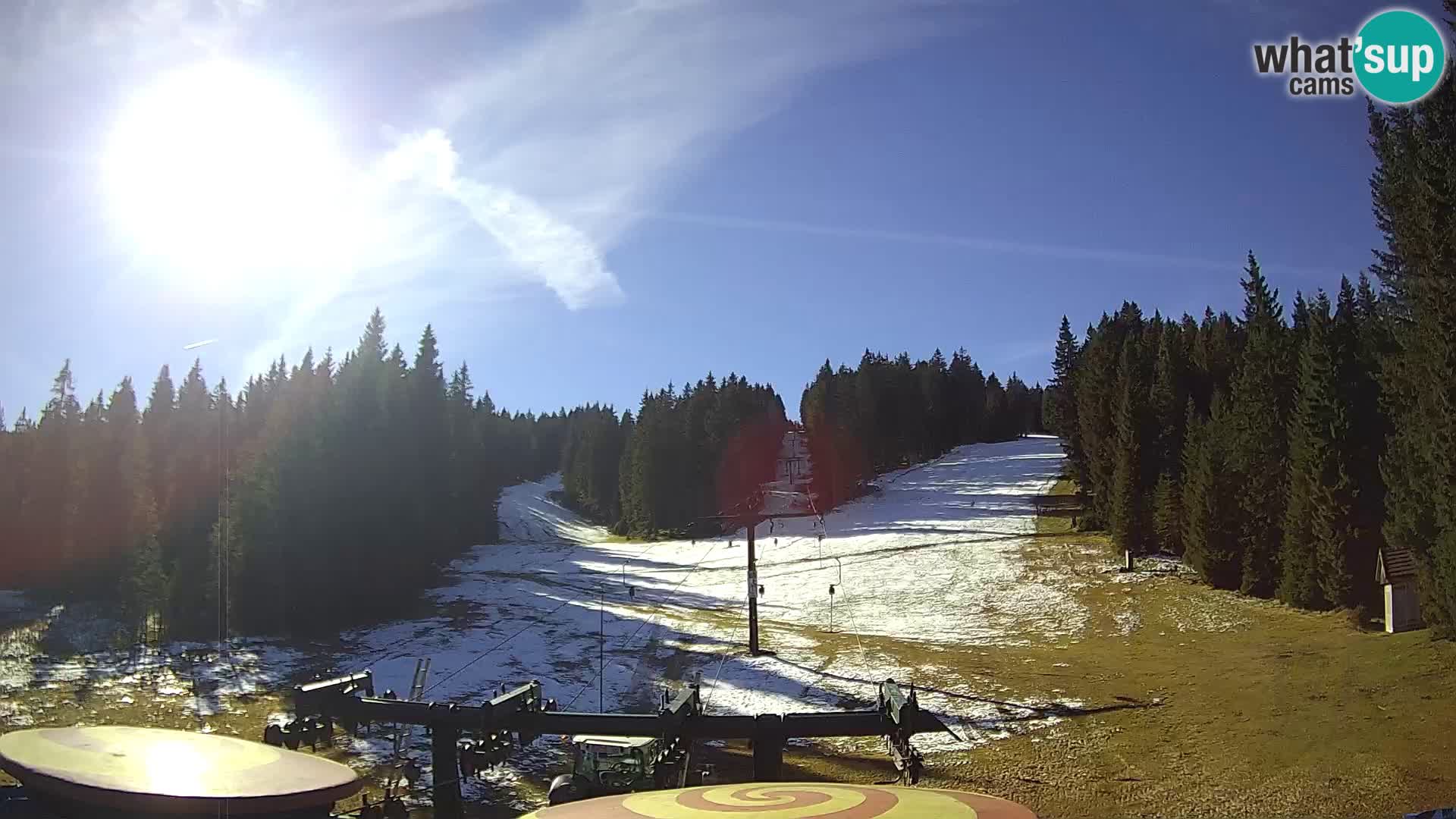 Comprensorio sciistico Rogla Webcam live Ostruščica piste 1 e 2