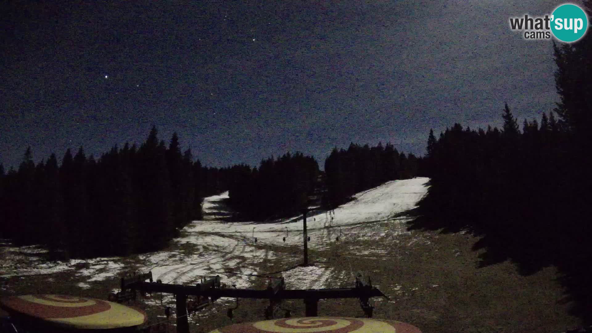 Smučišče Rogla Spletna kamera Ostruščica proga 1 in 2