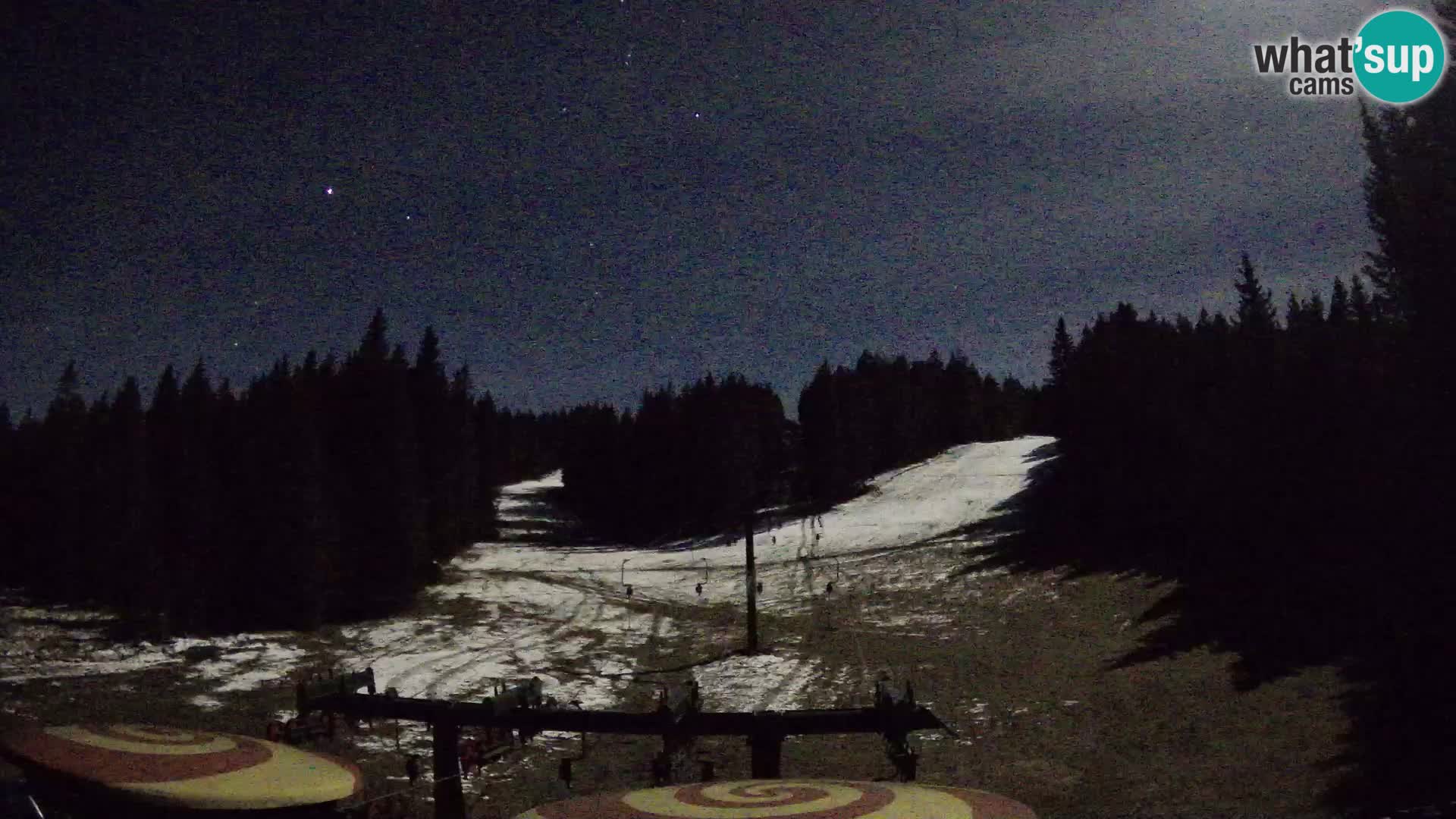 Skijalište Rogla web kamera Ostruščica proga 1 in 2