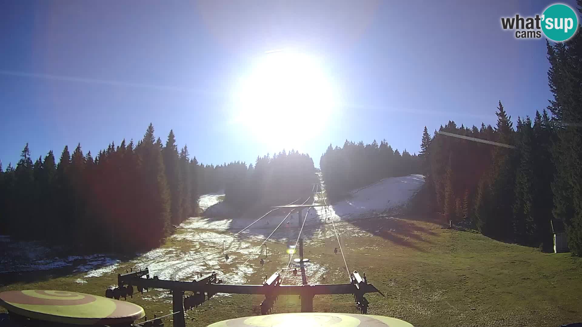 Smučišče Rogla Spletna kamera Ostruščica proga 1 in 2