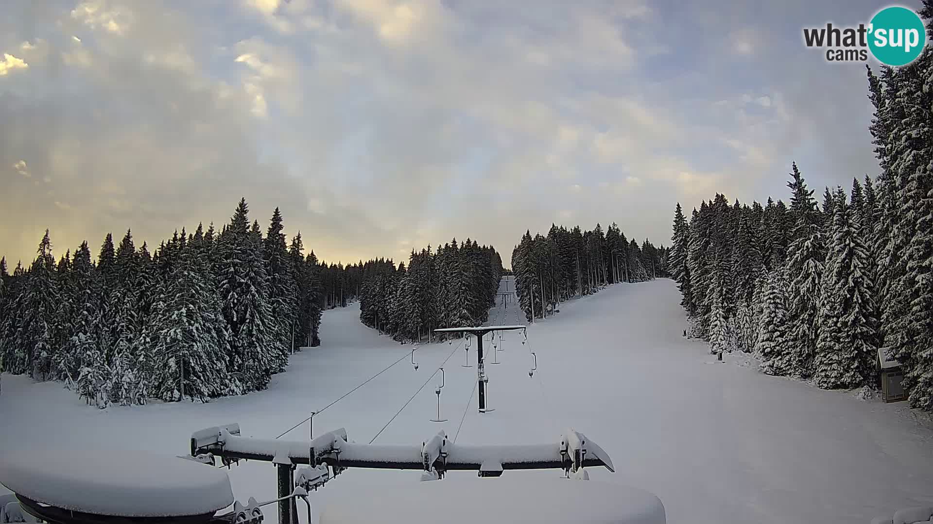 Skijalište Rogla web kamera Ostruščica proga 1 in 2