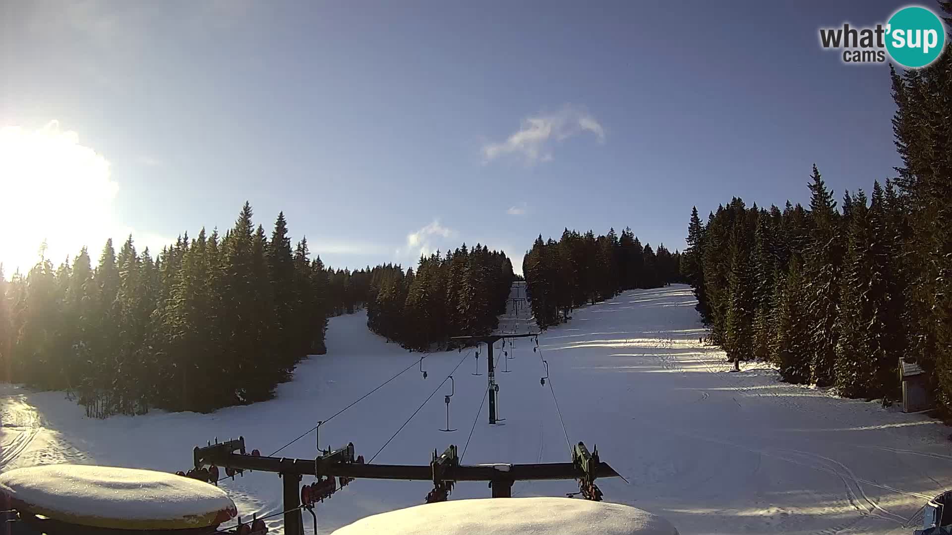 Comprensorio sciistico Rogla Webcam live Ostruščica piste 1 e 2