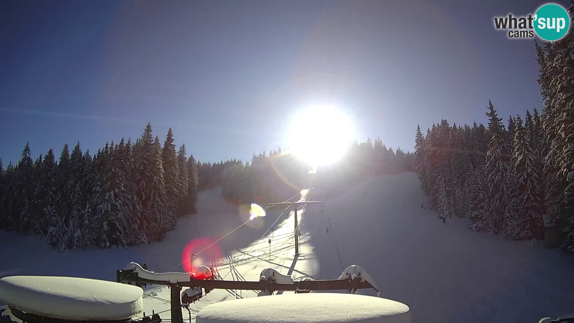 Skijalište Rogla web kamera Ostruščica proga 1 in 2