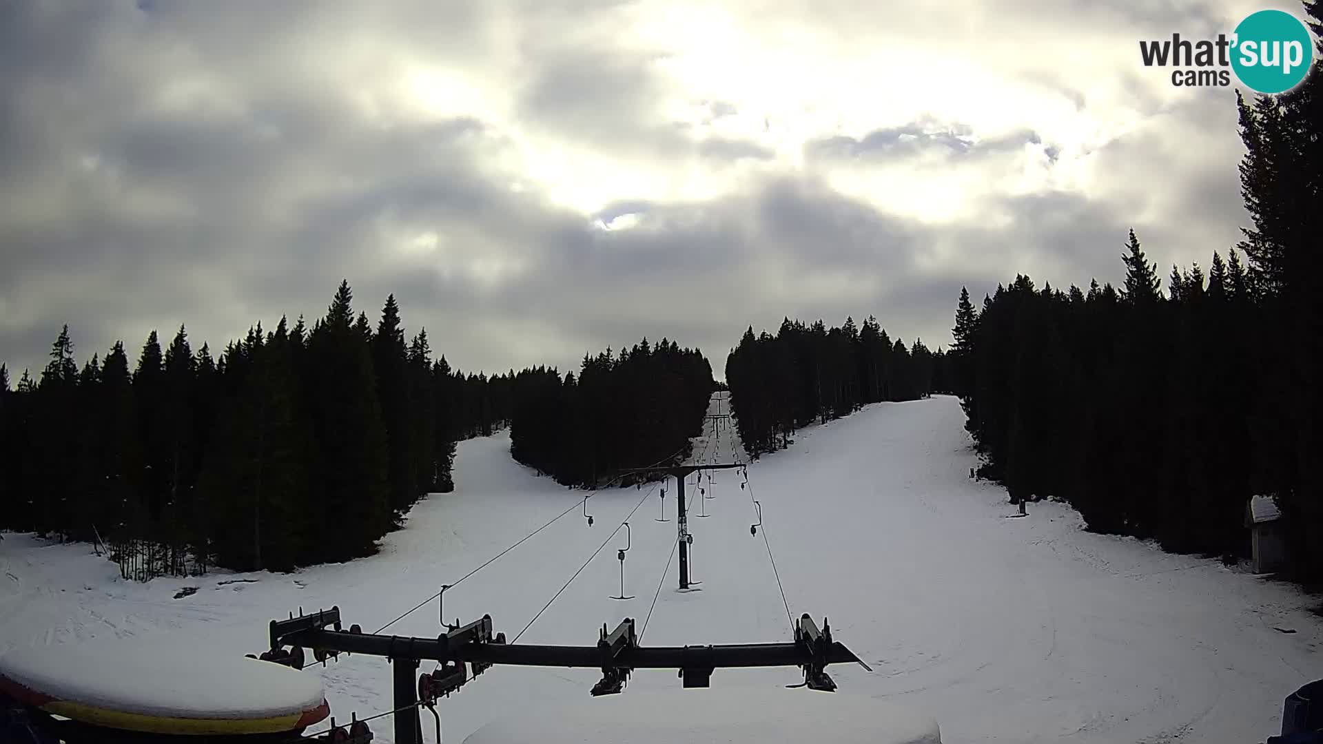 Smučišče Rogla Spletna kamera Ostruščica proga 1 in 2