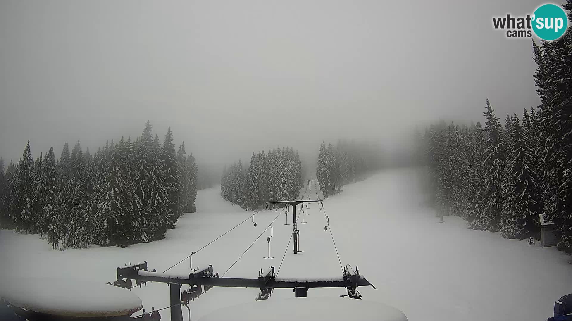 Skigebiet Rogla Webcam Ostruščica Piste 1 und 2