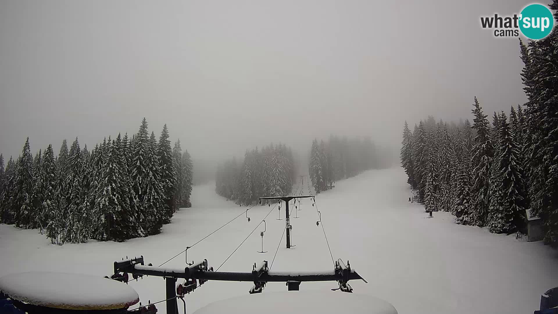 Skijalište Rogla web kamera Ostruščica proga 1 in 2