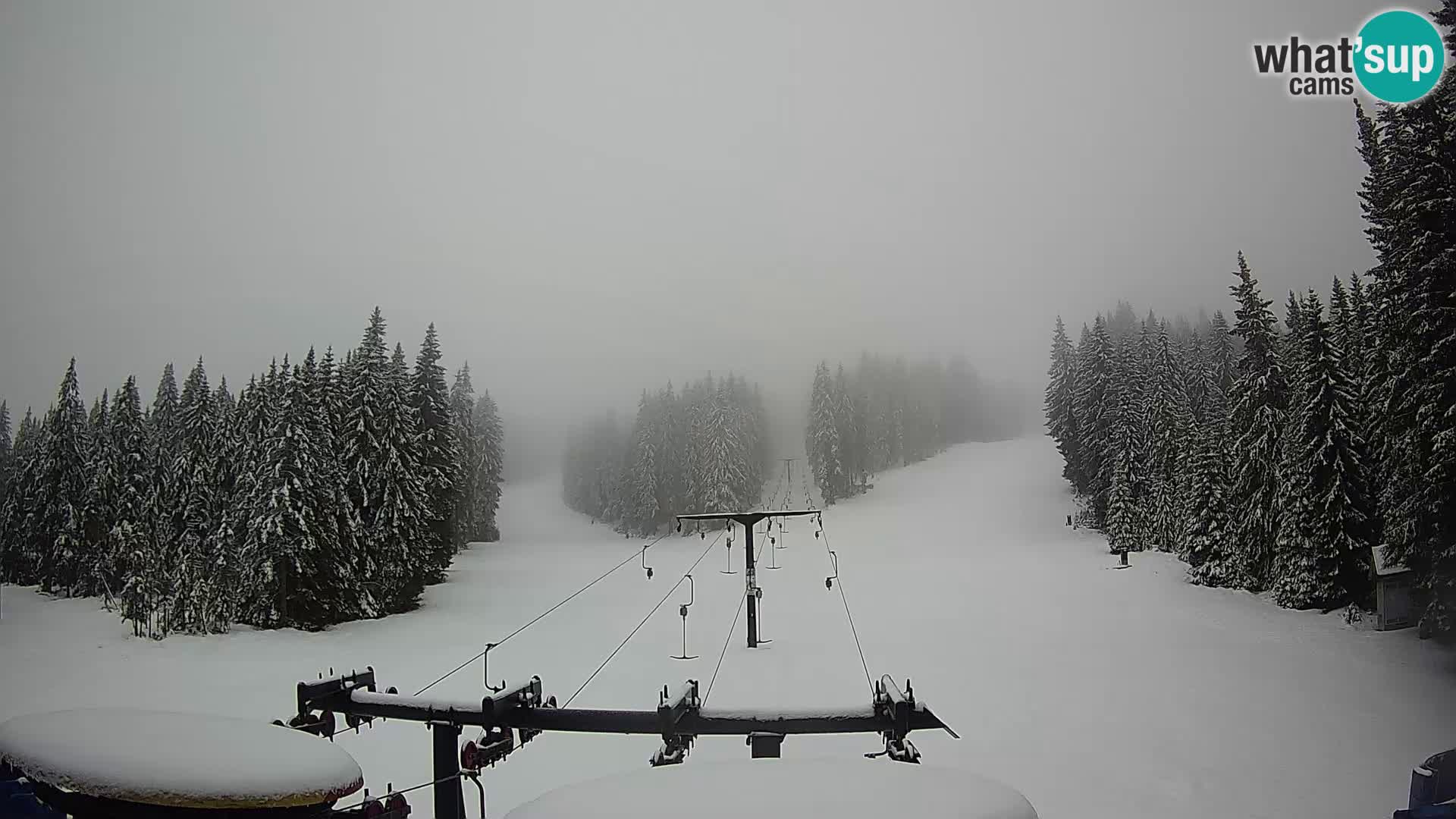 Skijalište Rogla web kamera Ostruščica proga 1 in 2