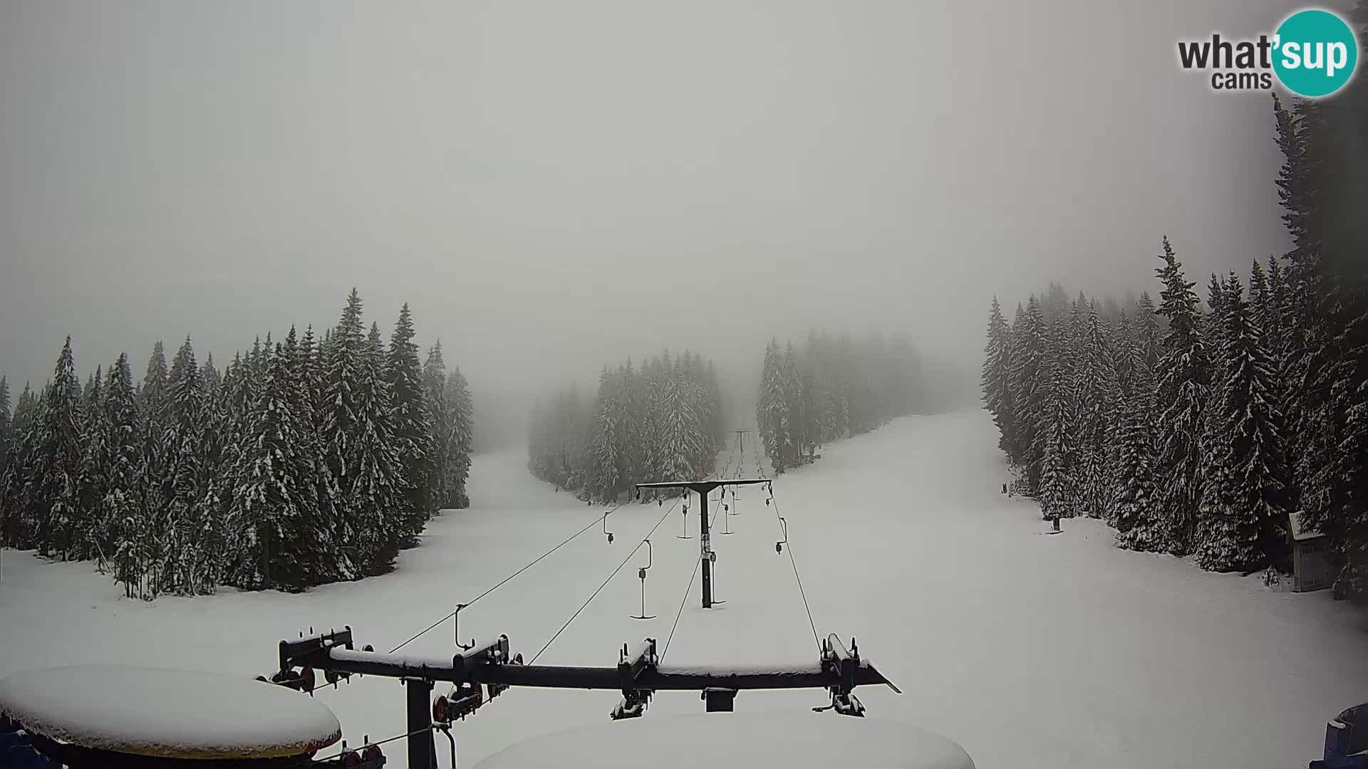 Skijalište Rogla web kamera Ostruščica proga 1 in 2