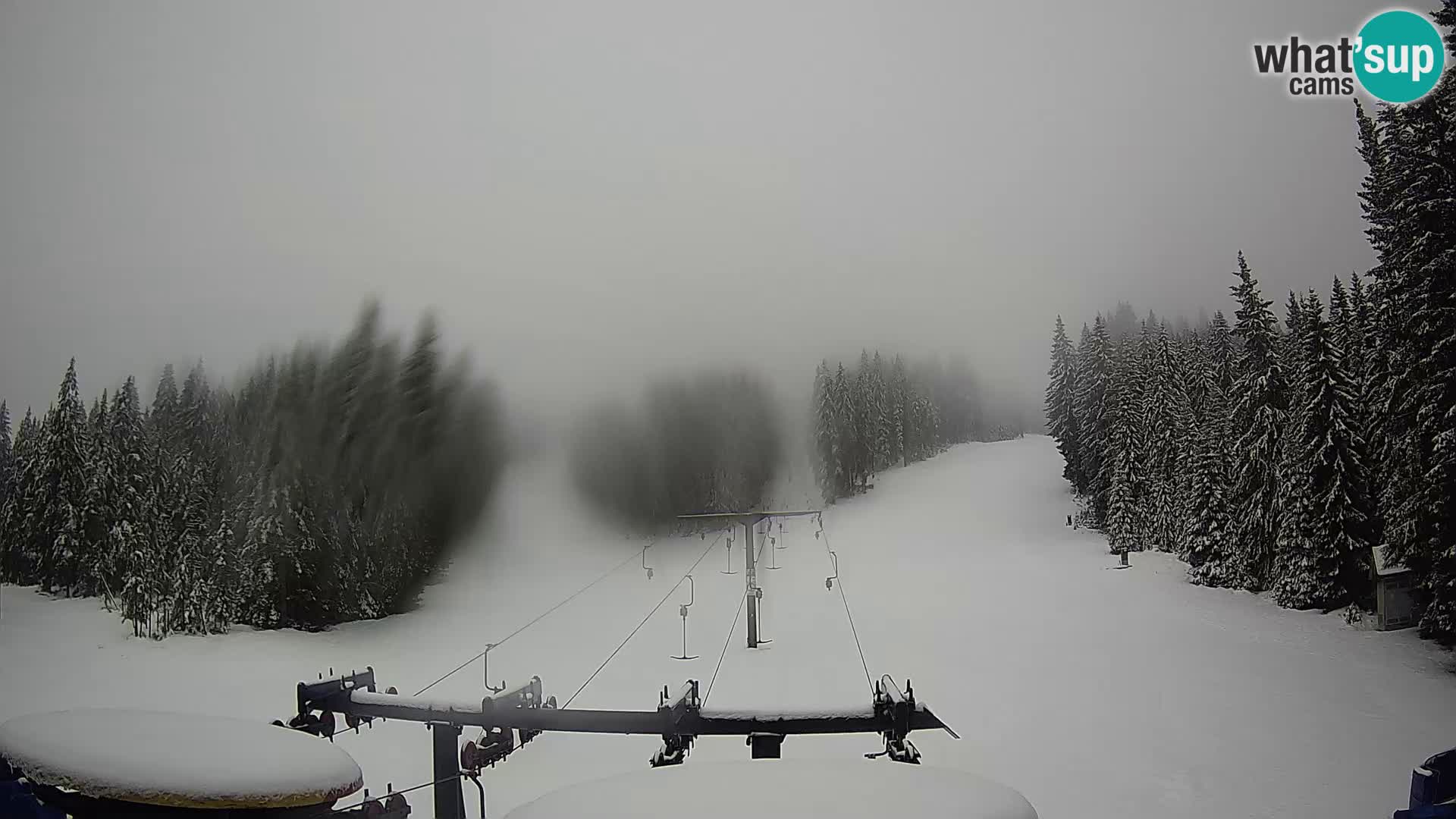 Skigebiet Rogla Webcam Ostruščica Piste 1 und 2