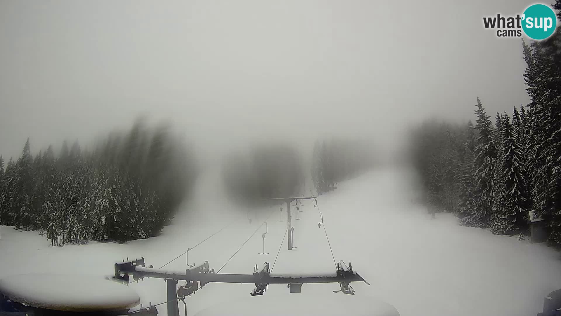Smučišče Rogla Spletna kamera Ostruščica proga 1 in 2