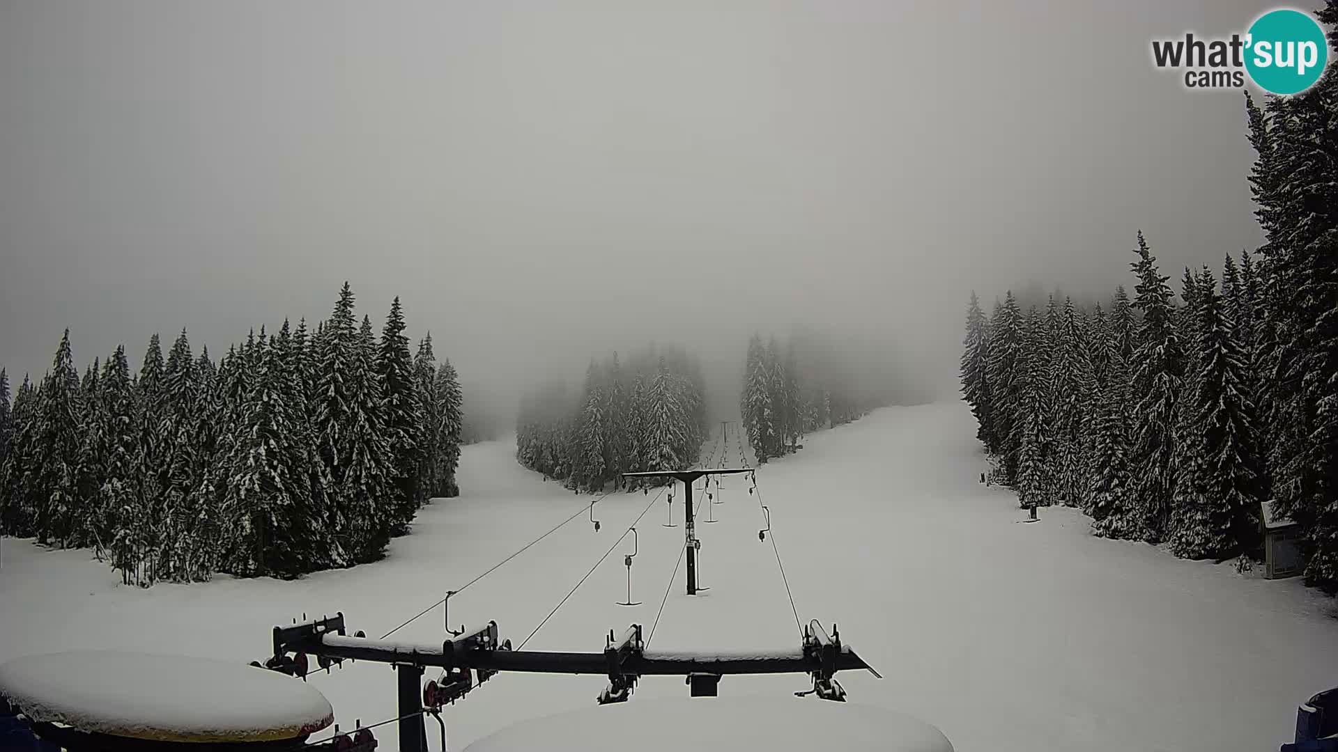 Skigebiet Rogla Webcam Ostruščica Piste 1 und 2