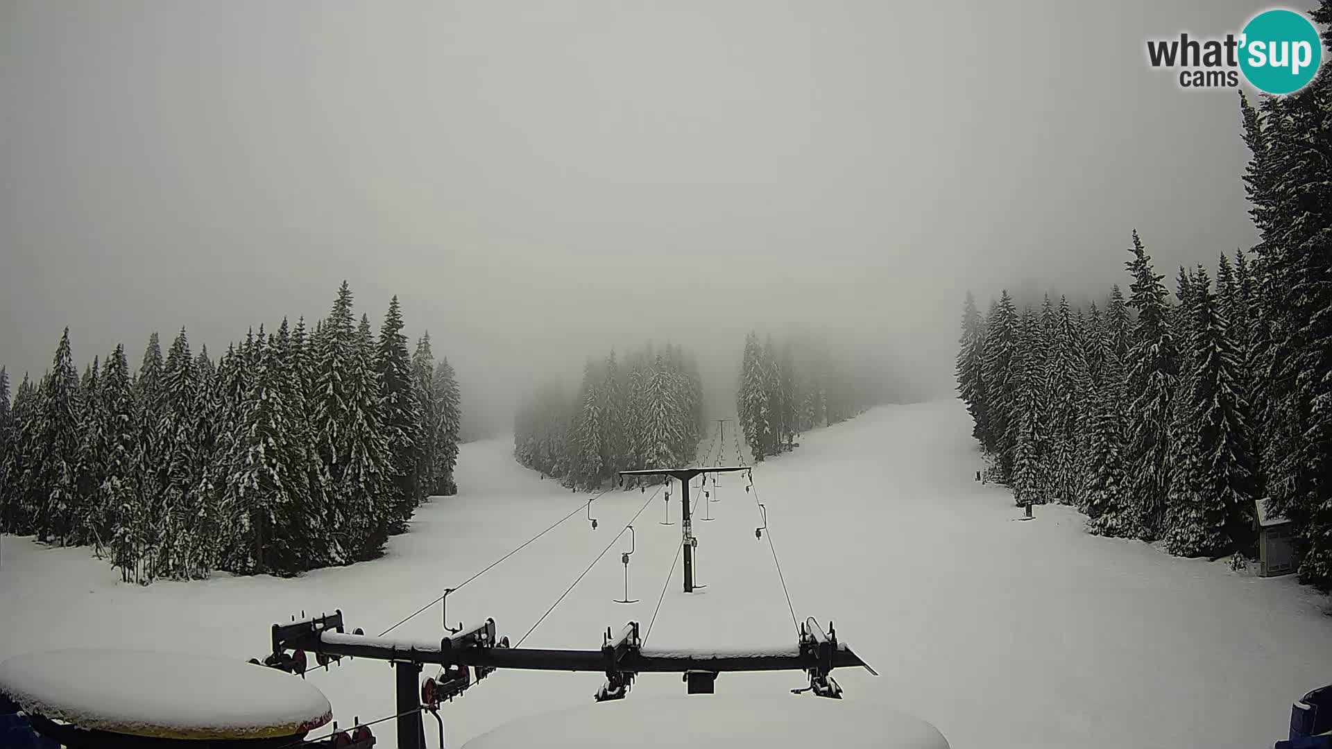 Skijalište Rogla web kamera Ostruščica proga 1 in 2
