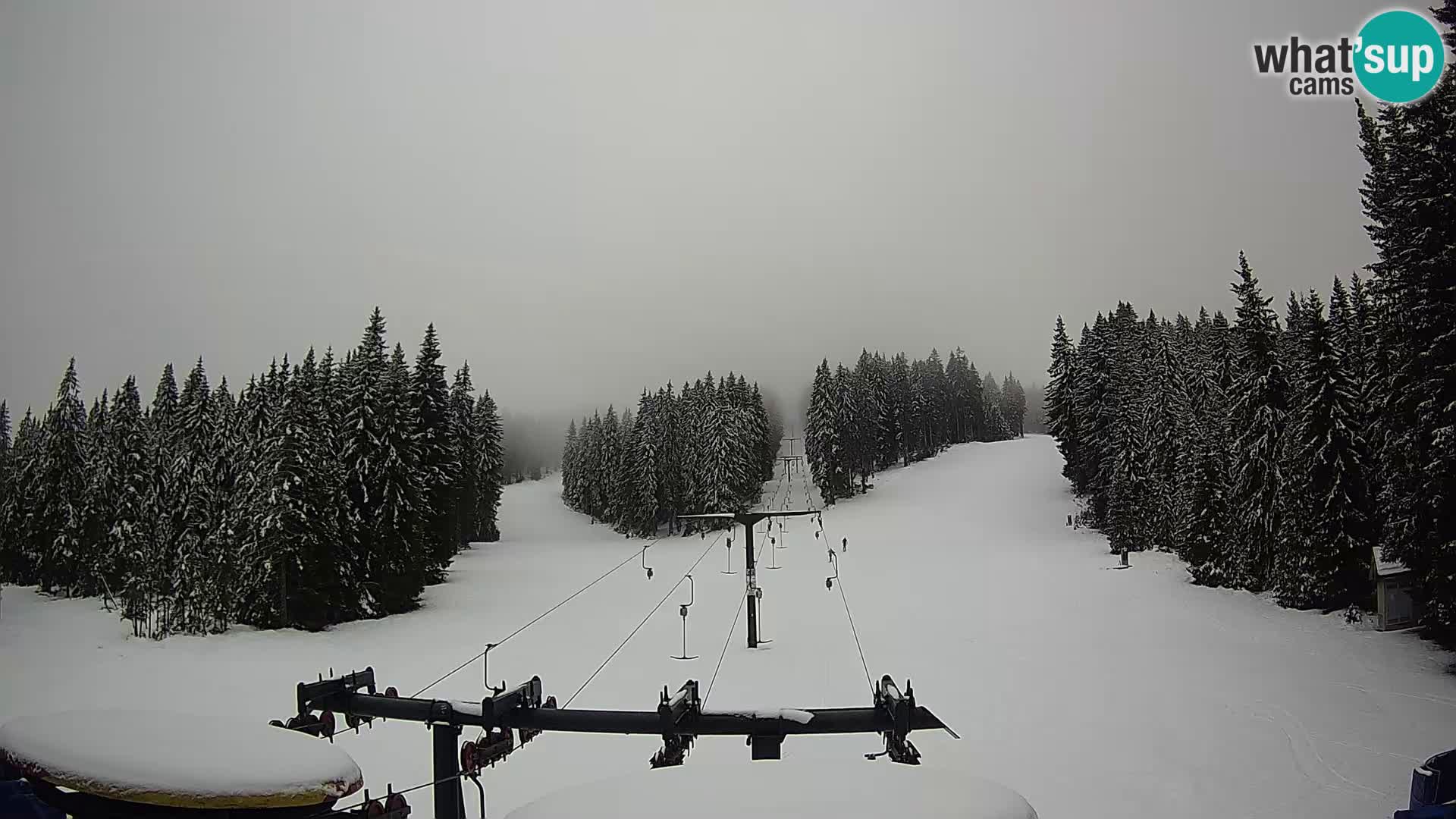 Skigebiet Rogla Webcam Ostruščica Piste 1 und 2
