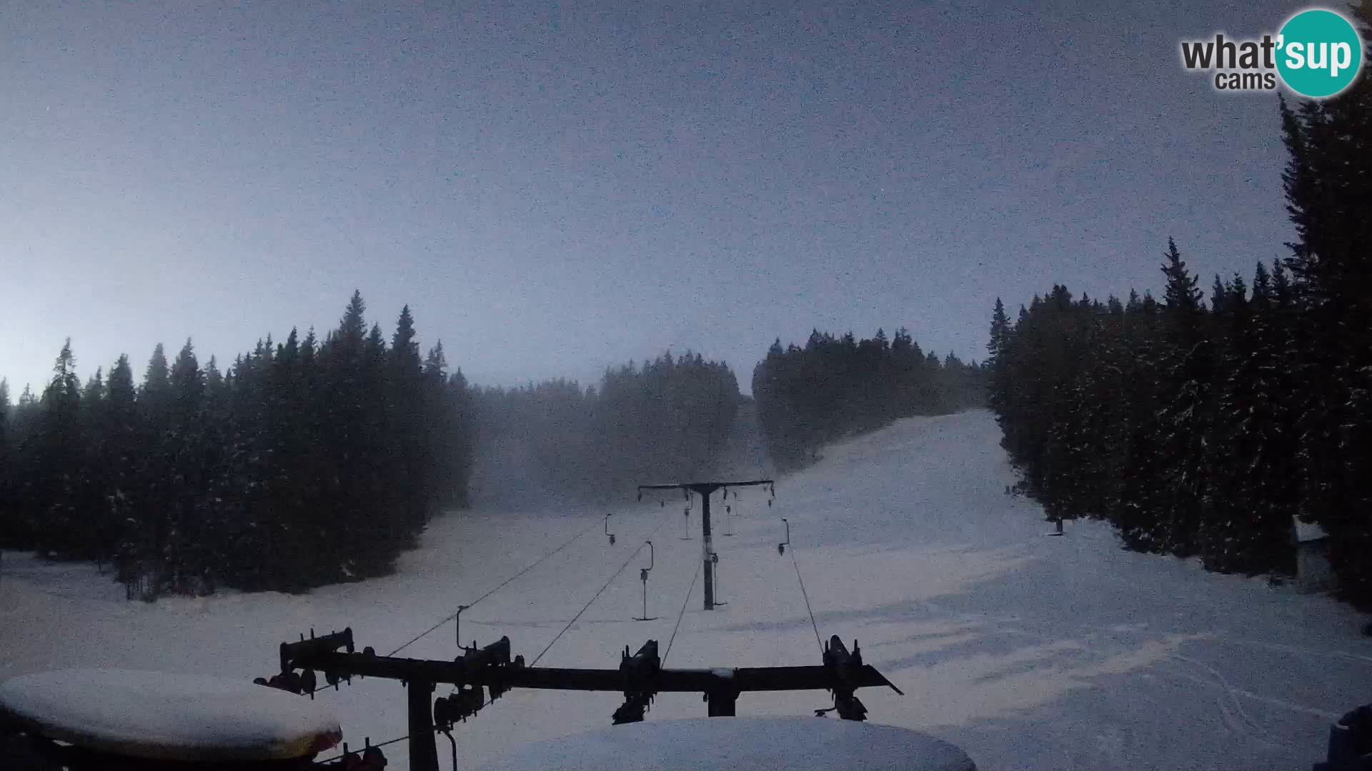 Smučišče Rogla Spletna kamera Ostruščica proga 1 in 2