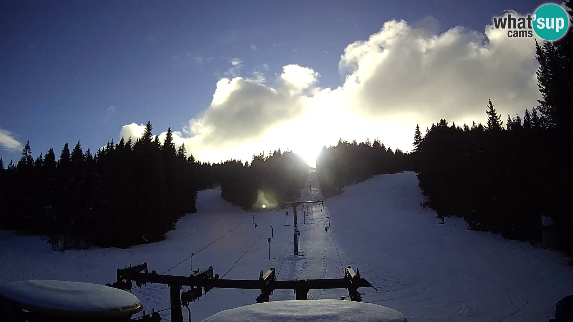 Smučišče Rogla Spletna kamera Ostruščica proga 1 in 2