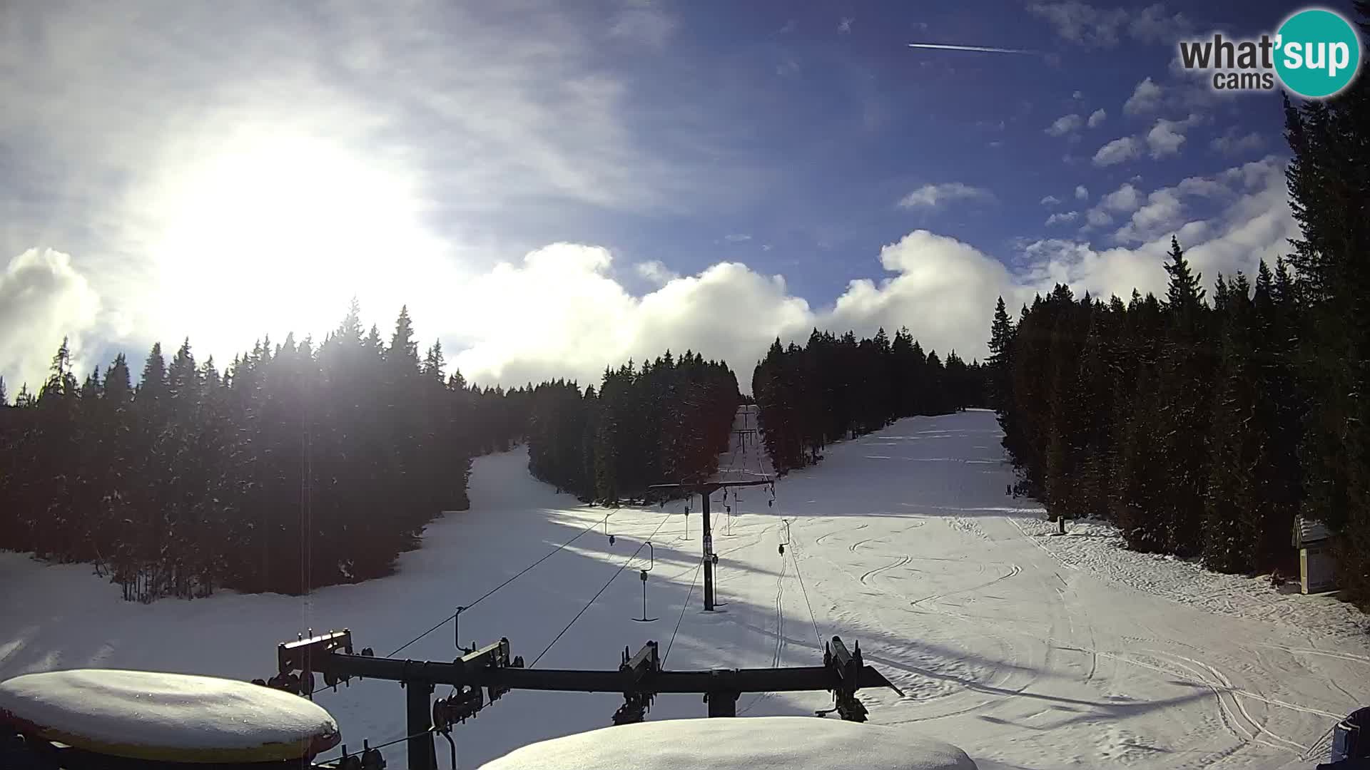 Comprensorio sciistico Rogla Webcam live Ostruščica piste 1 e 2