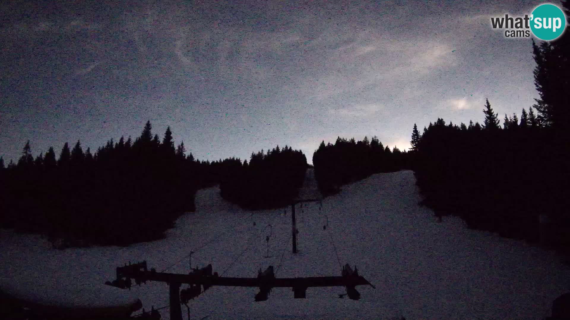 Smučišče Rogla Spletna kamera Ostruščica proga 1 in 2