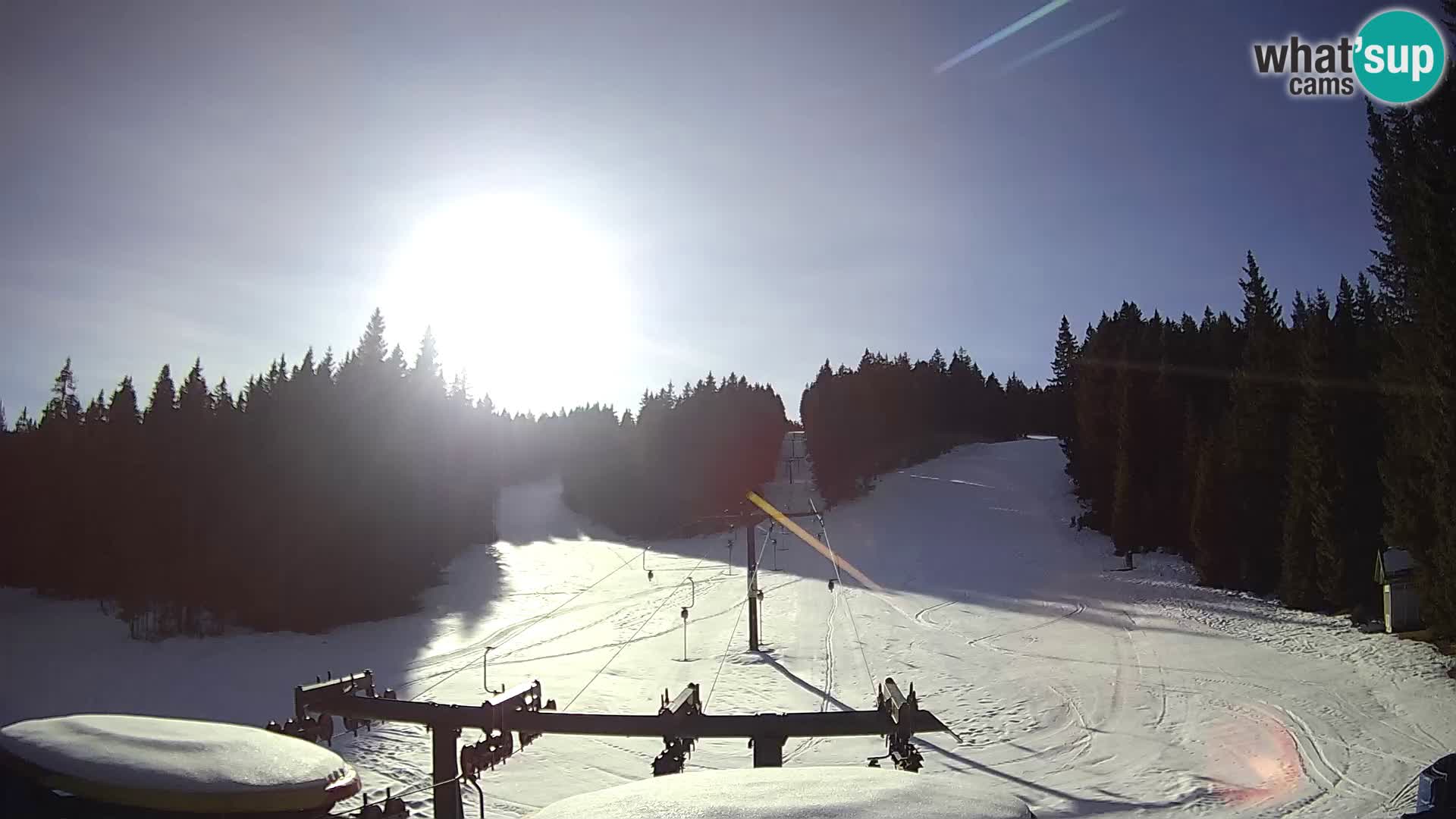 Comprensorio sciistico Rogla Webcam live Ostruščica piste 1 e 2
