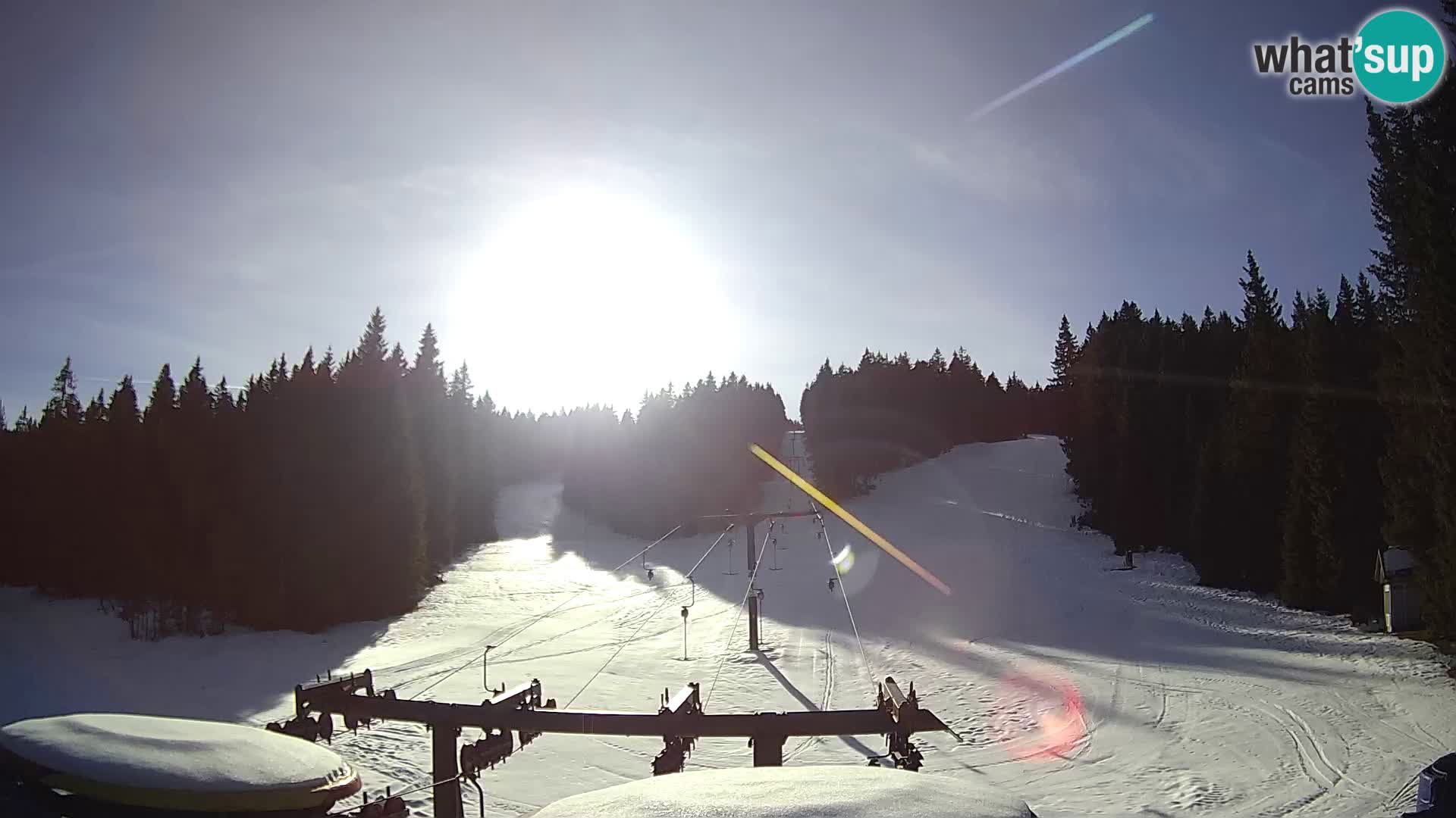 Comprensorio sciistico Rogla Webcam live Ostruščica piste 1 e 2