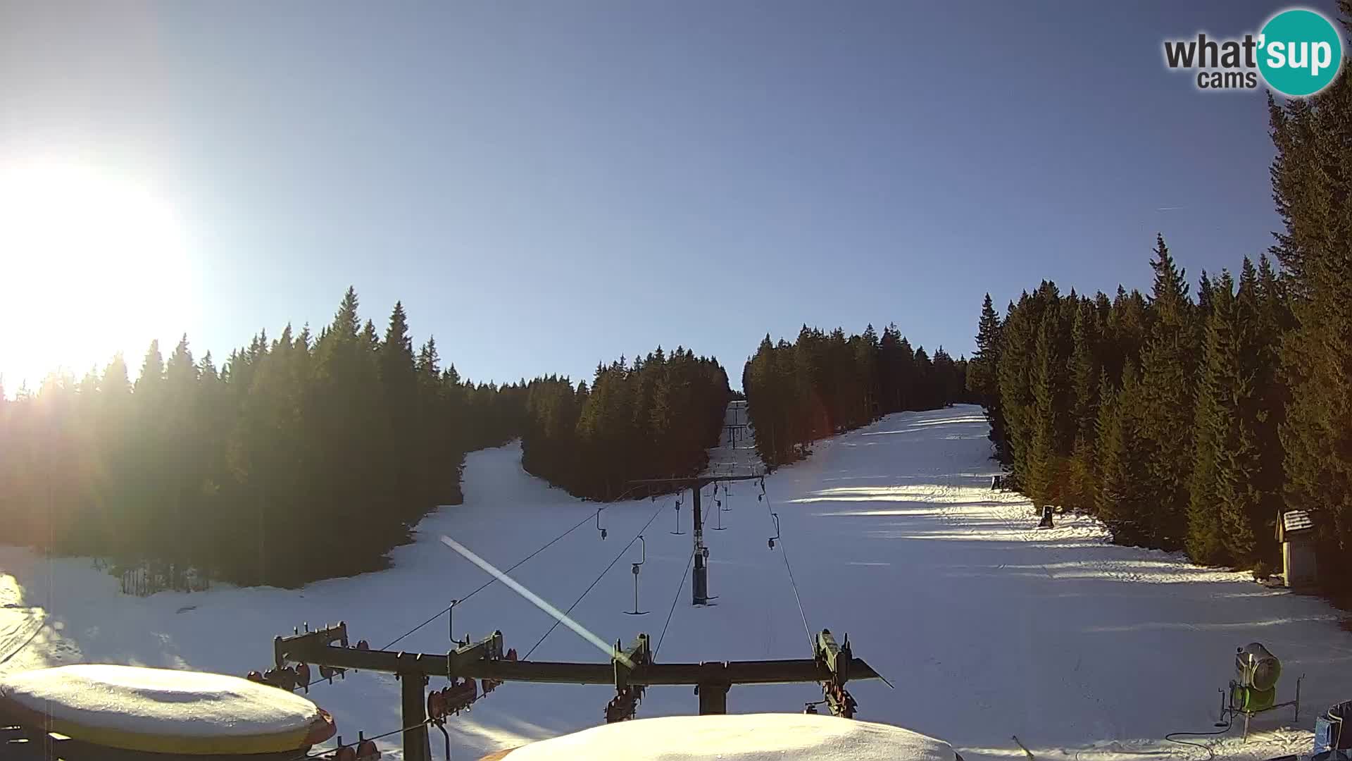 Smučišče Rogla Spletna kamera Ostruščica proga 1 in 2