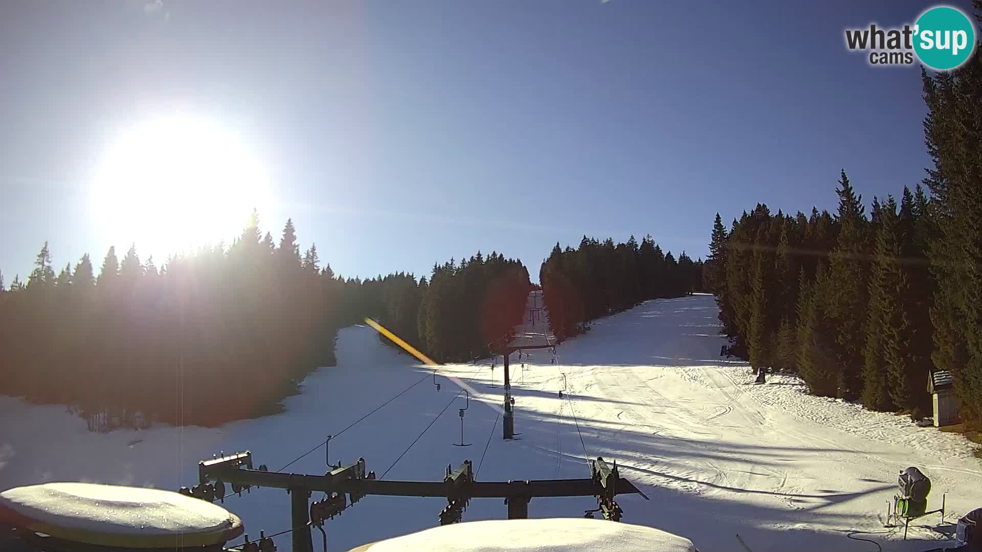 Skigebiet Rogla Webcam Ostruščica Piste 1 und 2