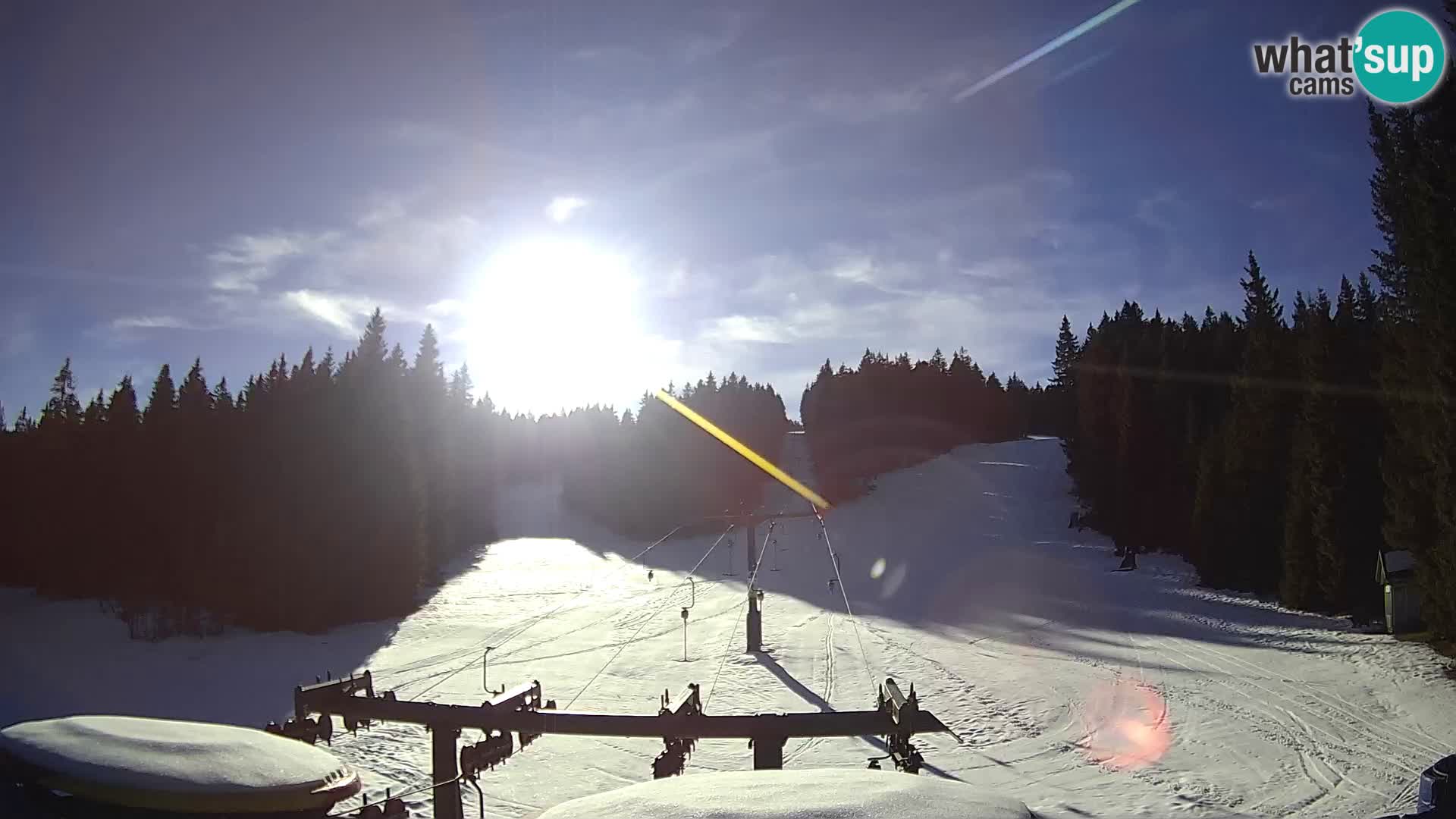 Smučišče Rogla Spletna kamera Ostruščica proga 1 in 2