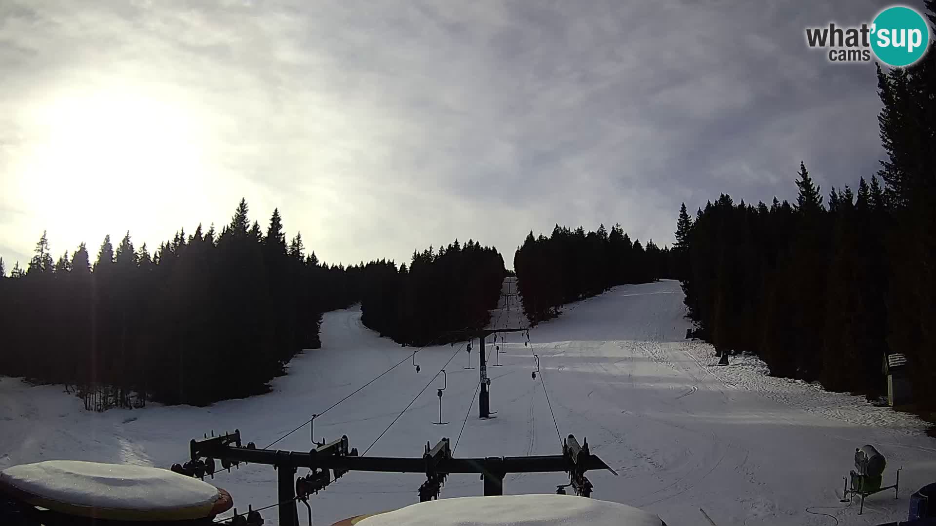 Comprensorio sciistico Rogla Webcam live Ostruščica piste 1 e 2