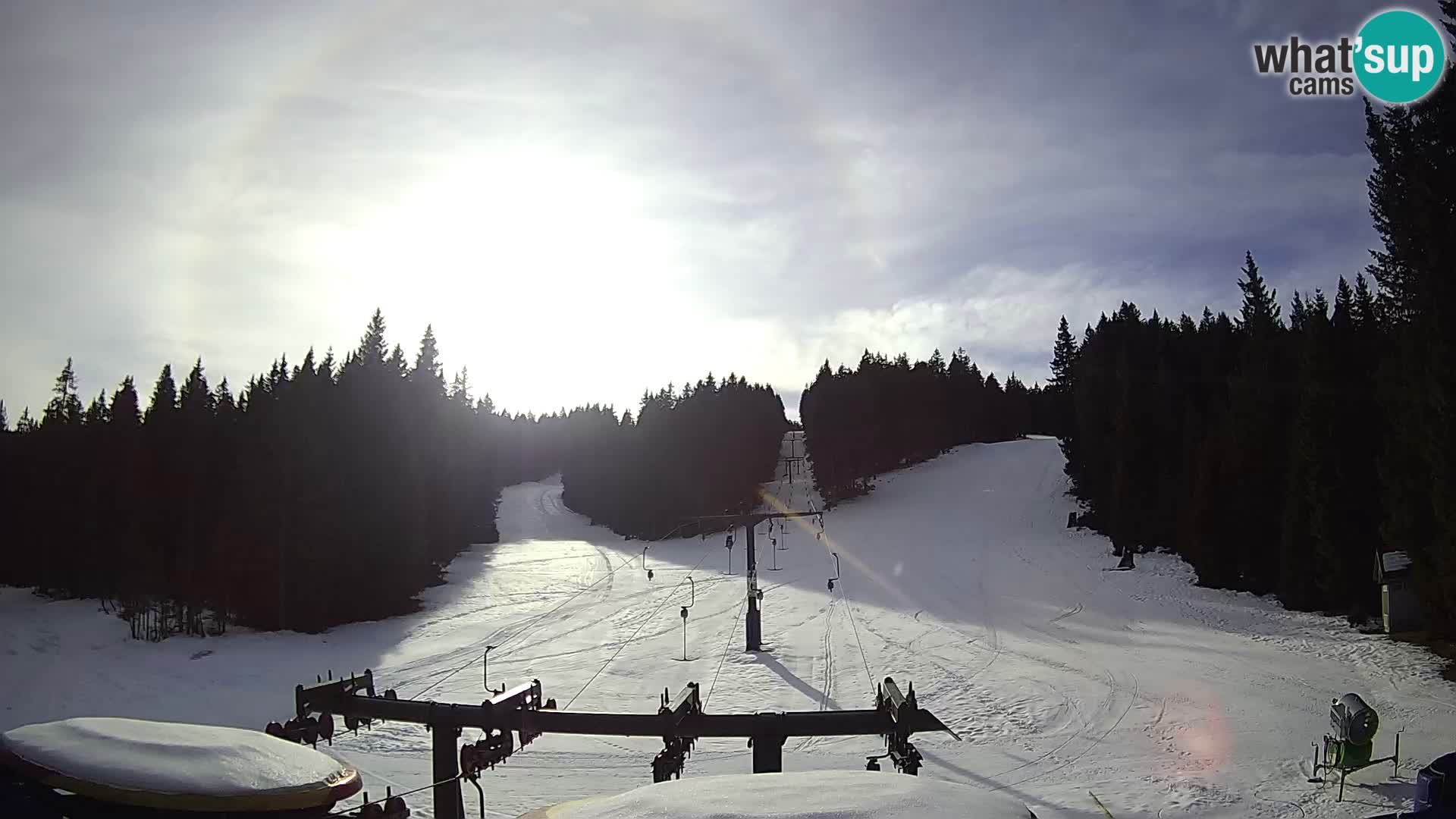 Comprensorio sciistico Rogla Webcam live Ostruščica piste 1 e 2