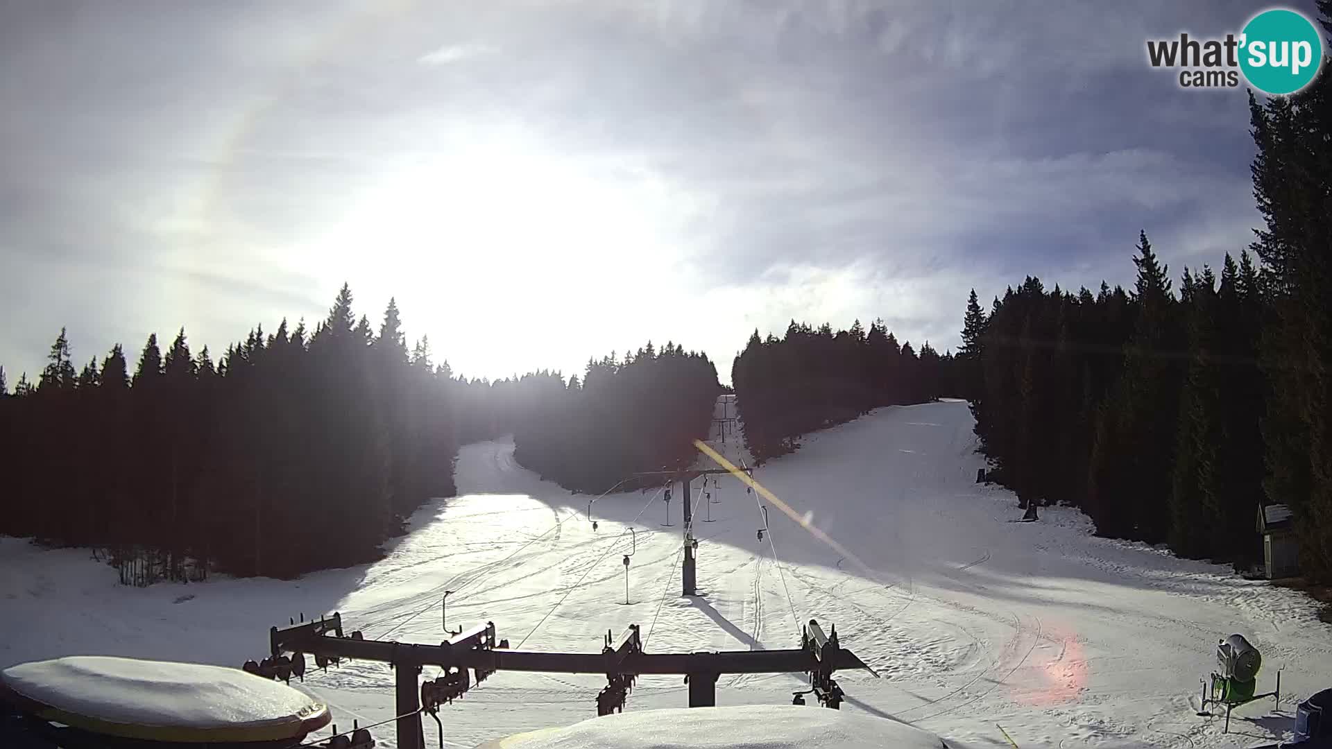 Comprensorio sciistico Rogla Webcam live Ostruščica piste 1 e 2