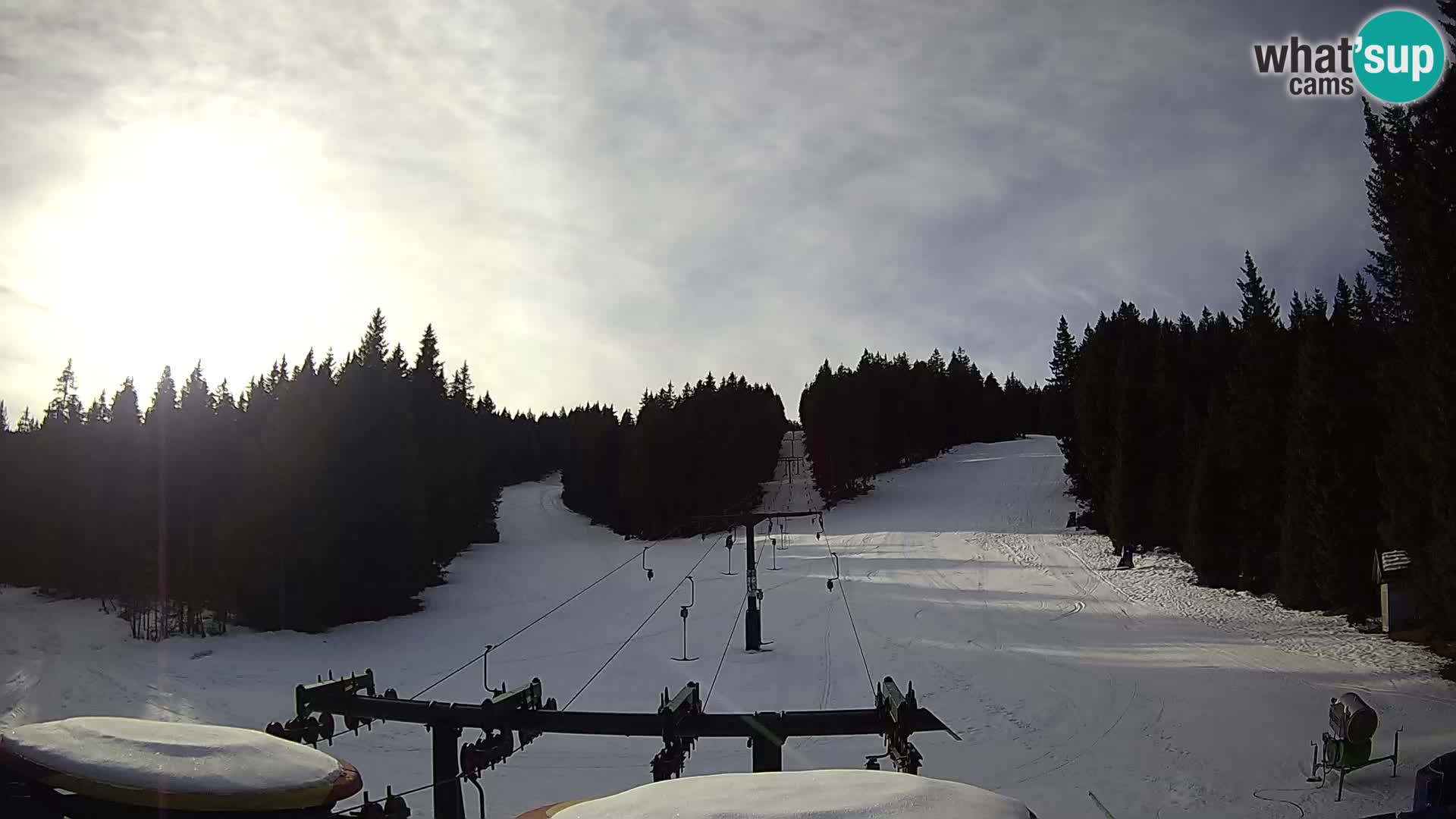 Comprensorio sciistico Rogla Webcam live Ostruščica piste 1 e 2