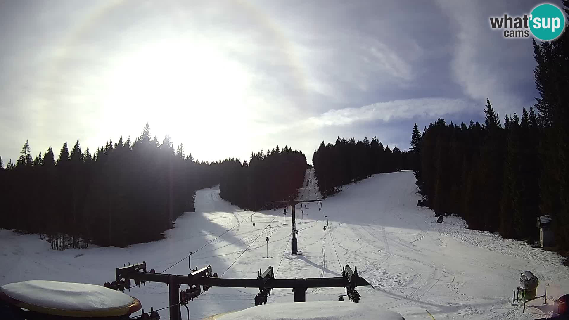 Comprensorio sciistico Rogla Webcam live Ostruščica piste 1 e 2