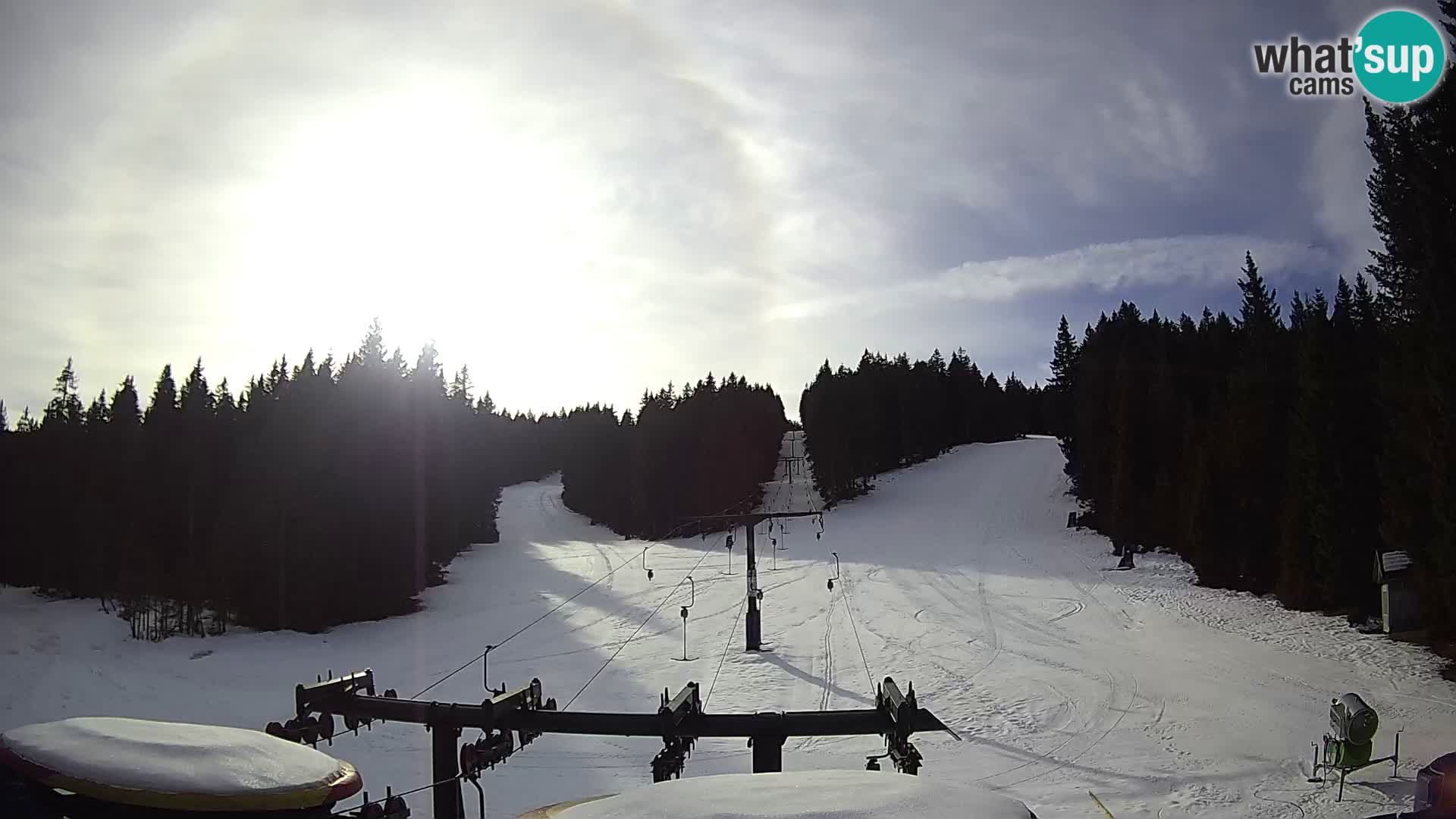 Comprensorio sciistico Rogla Webcam live Ostruščica piste 1 e 2
