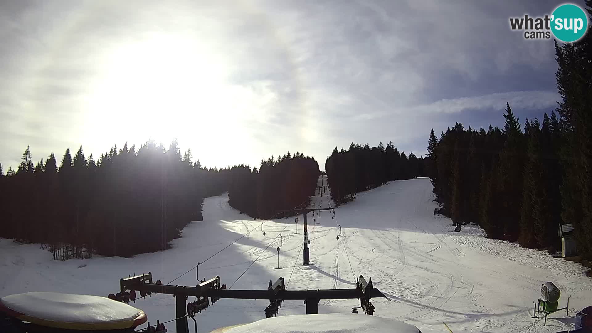 Skijalište Rogla web kamera Ostruščica proga 1 in 2