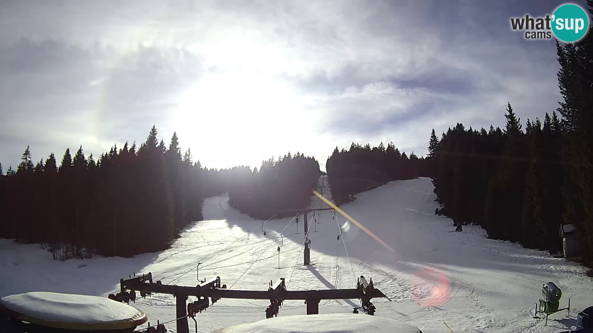 Skigebiet Rogla Webcam Ostruščica Piste 1 und 2