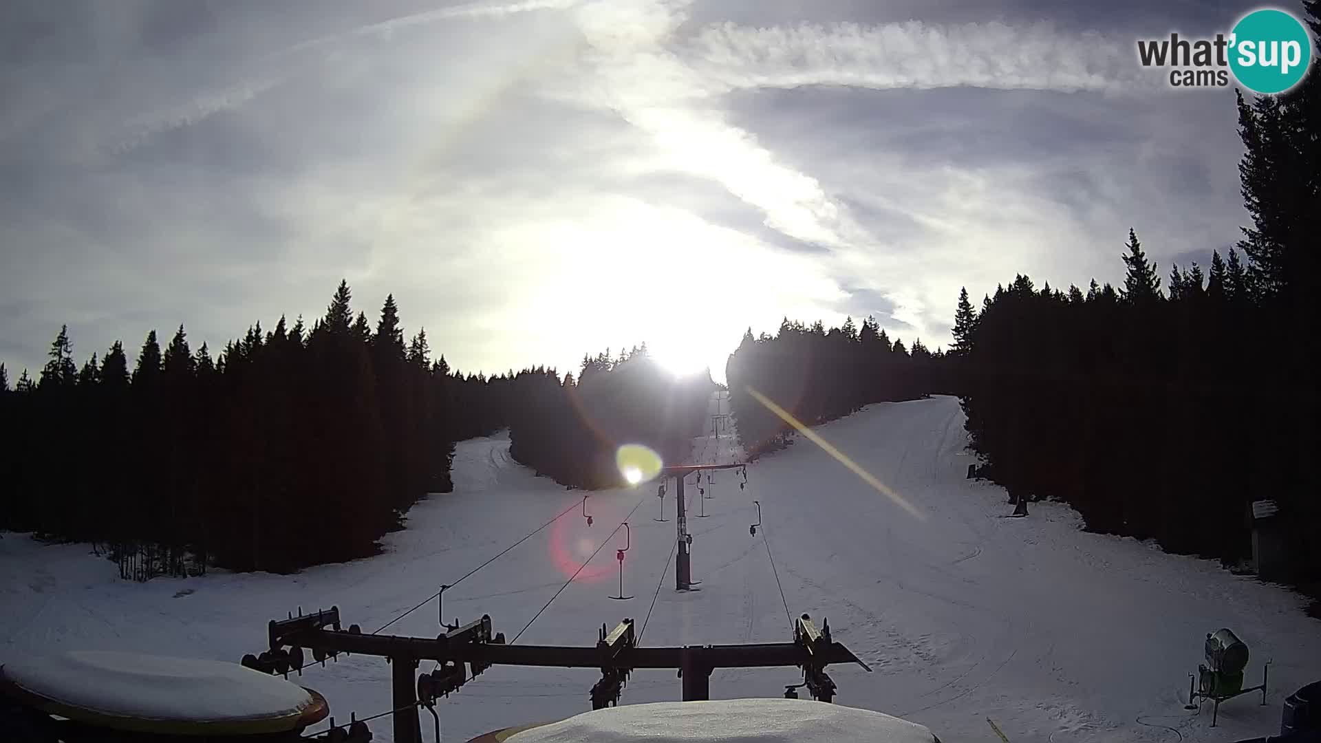 Comprensorio sciistico Rogla Webcam live Ostruščica piste 1 e 2