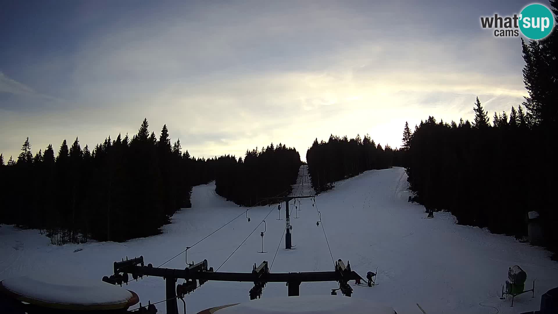 Smučišče Rogla Spletna kamera Ostruščica proga 1 in 2