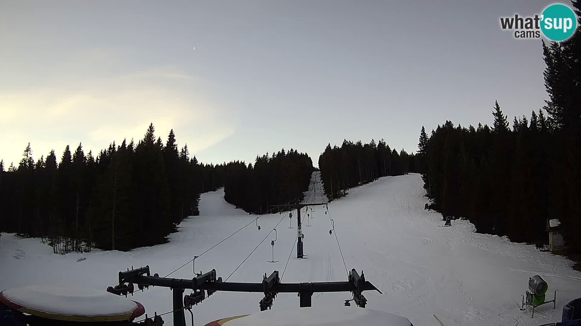 Smučišče Rogla Spletna kamera Ostruščica proga 1 in 2