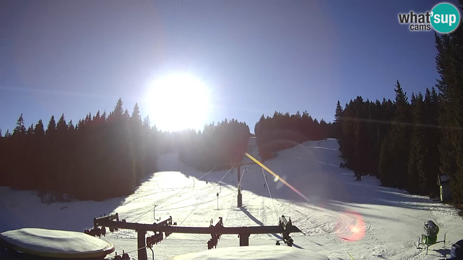 Skijalište Rogla web kamera Ostruščica proga 1 in 2