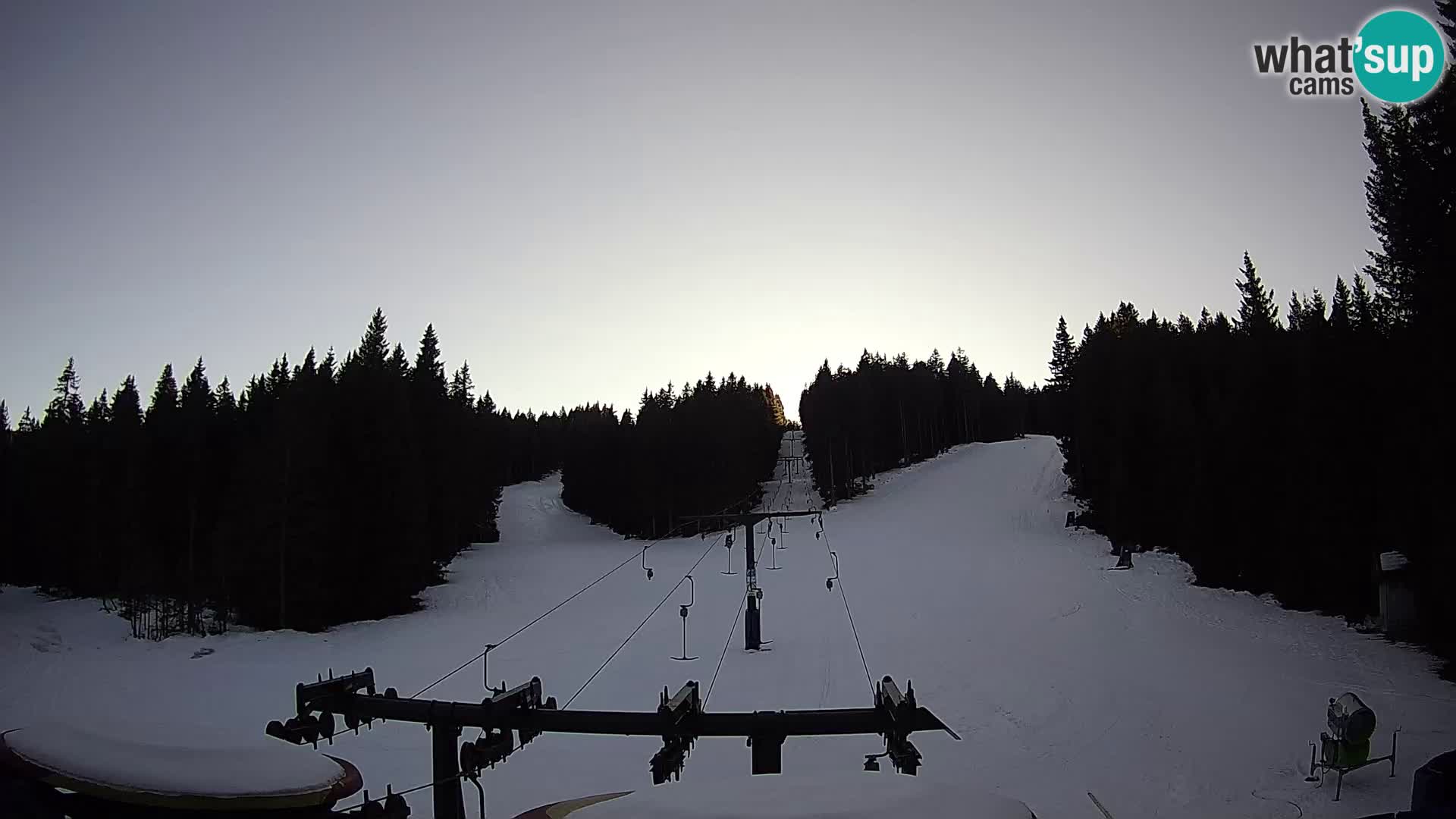 Comprensorio sciistico Rogla Webcam live Ostruščica piste 1 e 2
