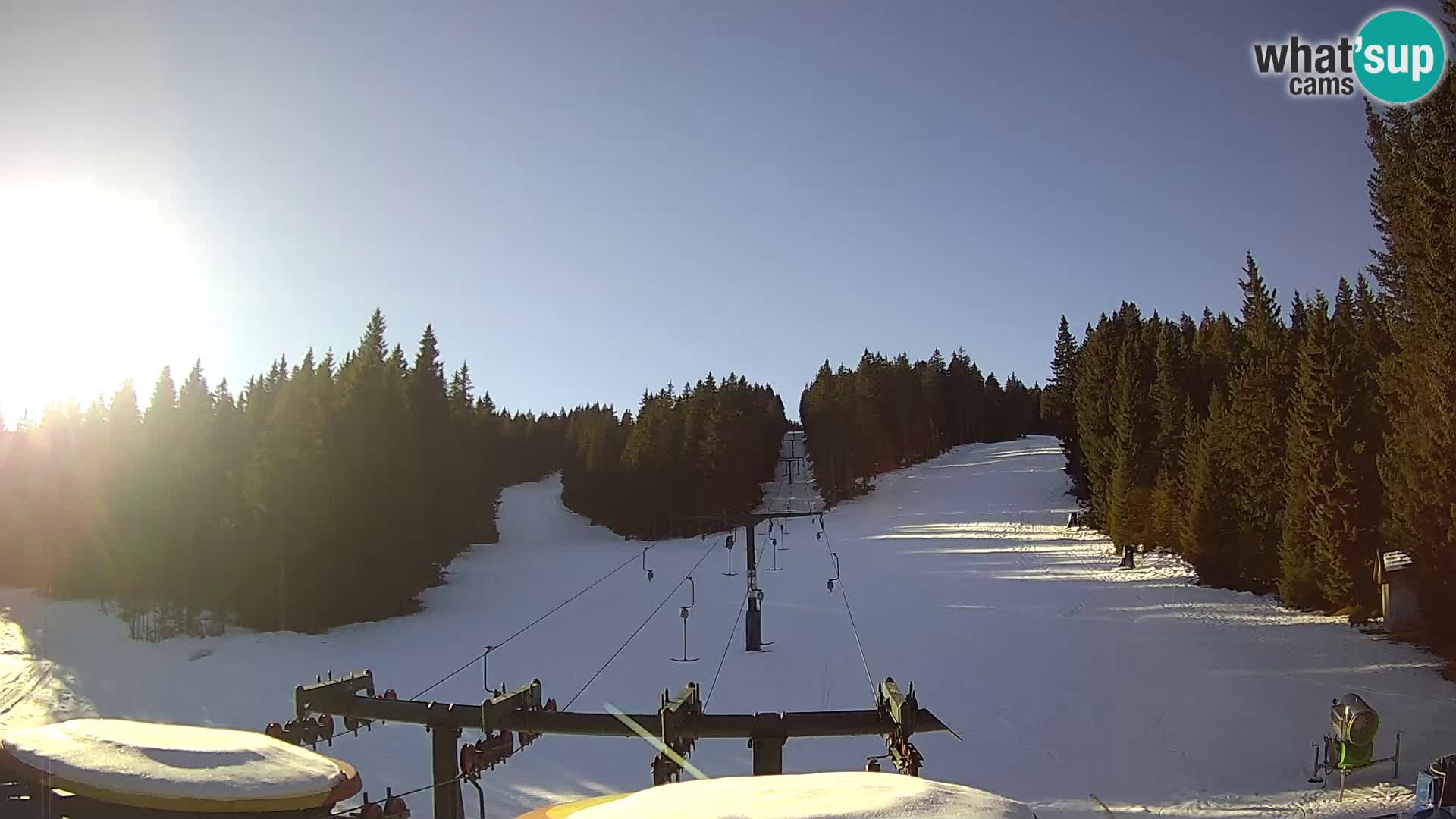 Comprensorio sciistico Rogla Webcam live Ostruščica piste 1 e 2