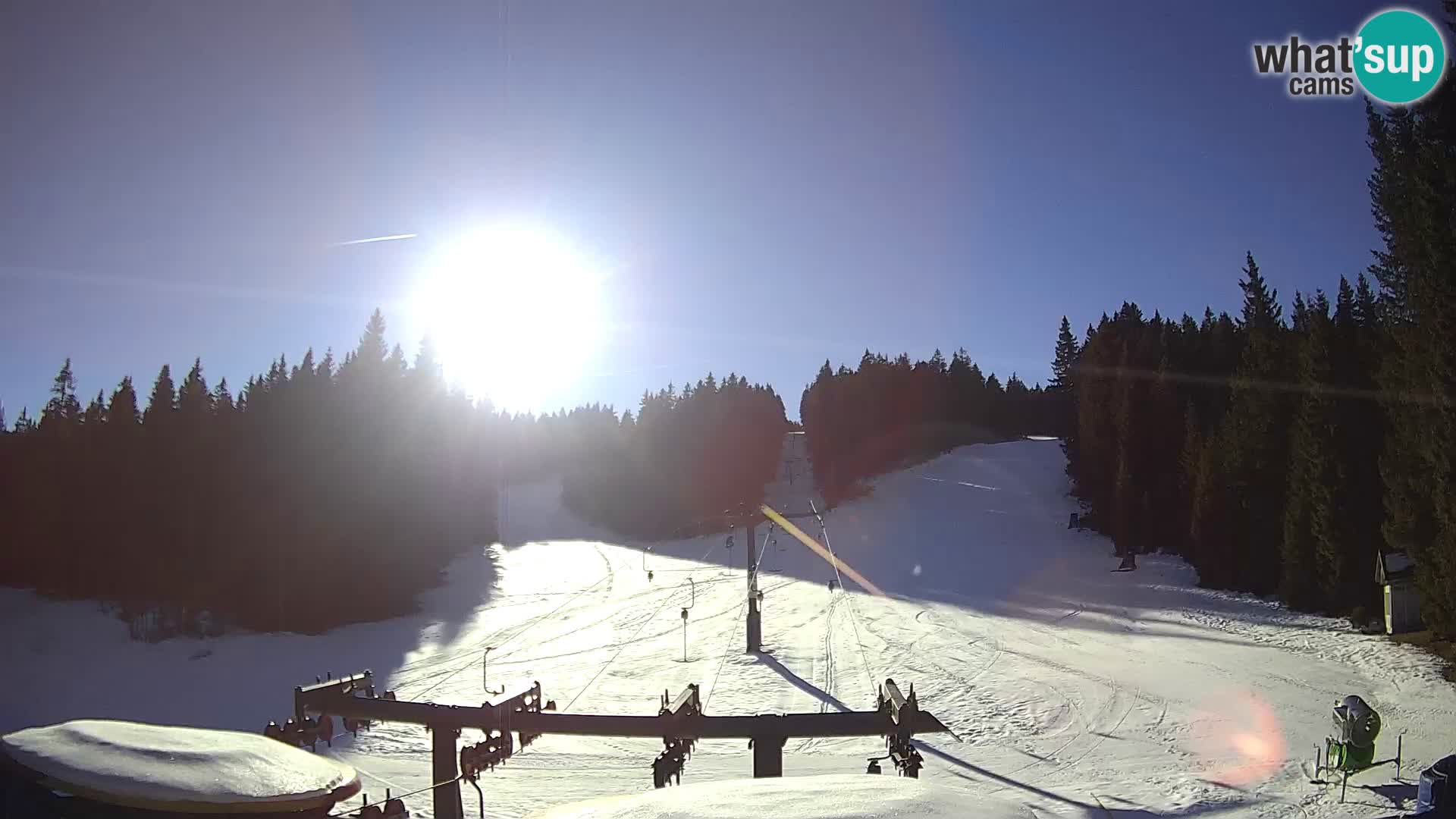 Skigebiet Rogla Webcam Ostruščica Piste 1 und 2