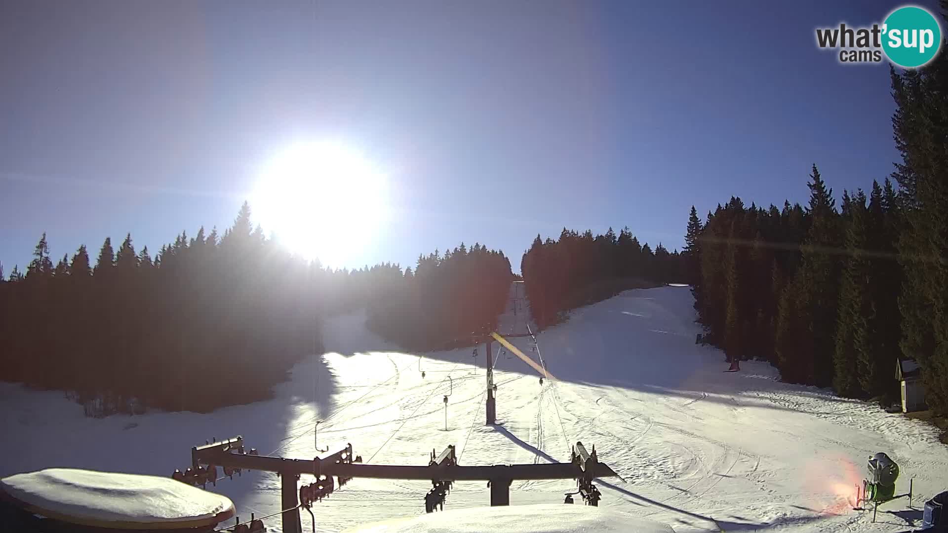 Skigebiet Rogla Webcam Ostruščica Piste 1 und 2