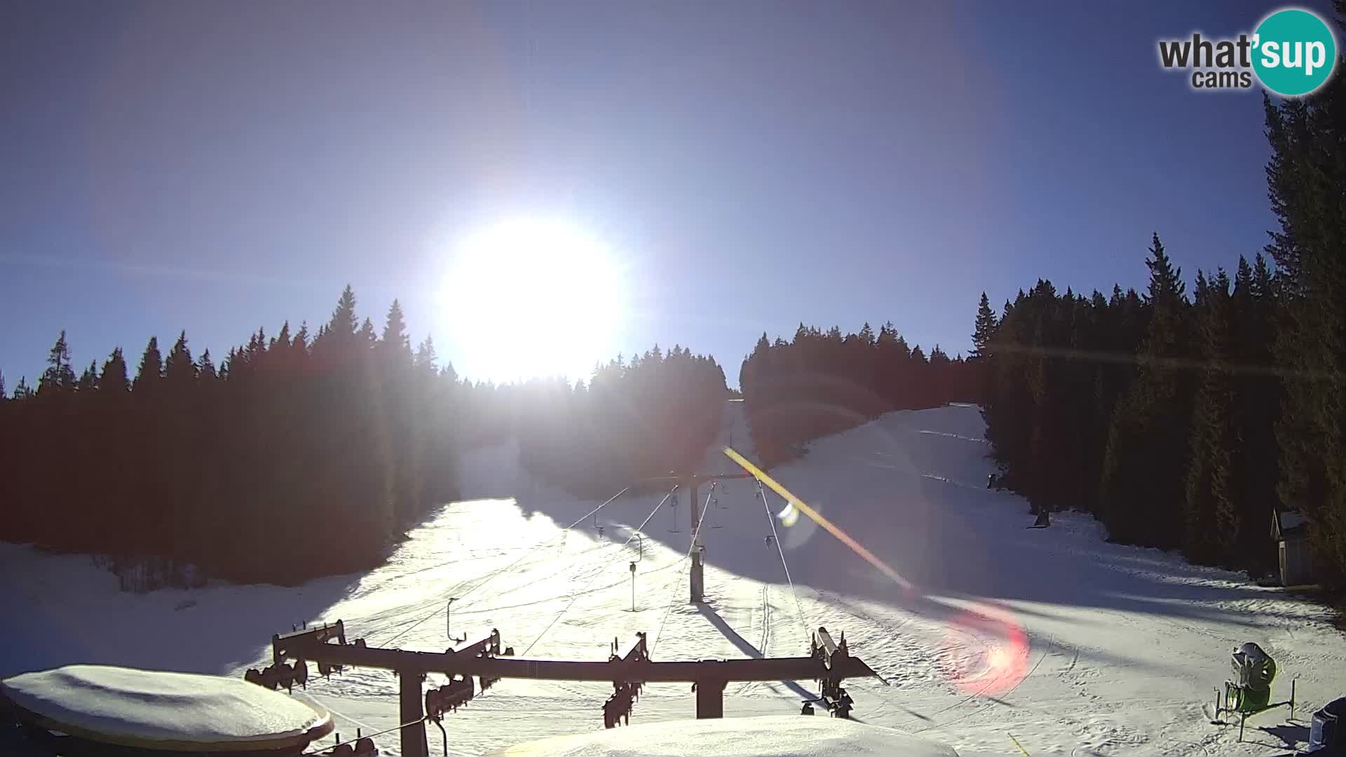 Skigebiet Rogla Webcam Ostruščica Piste 1 und 2