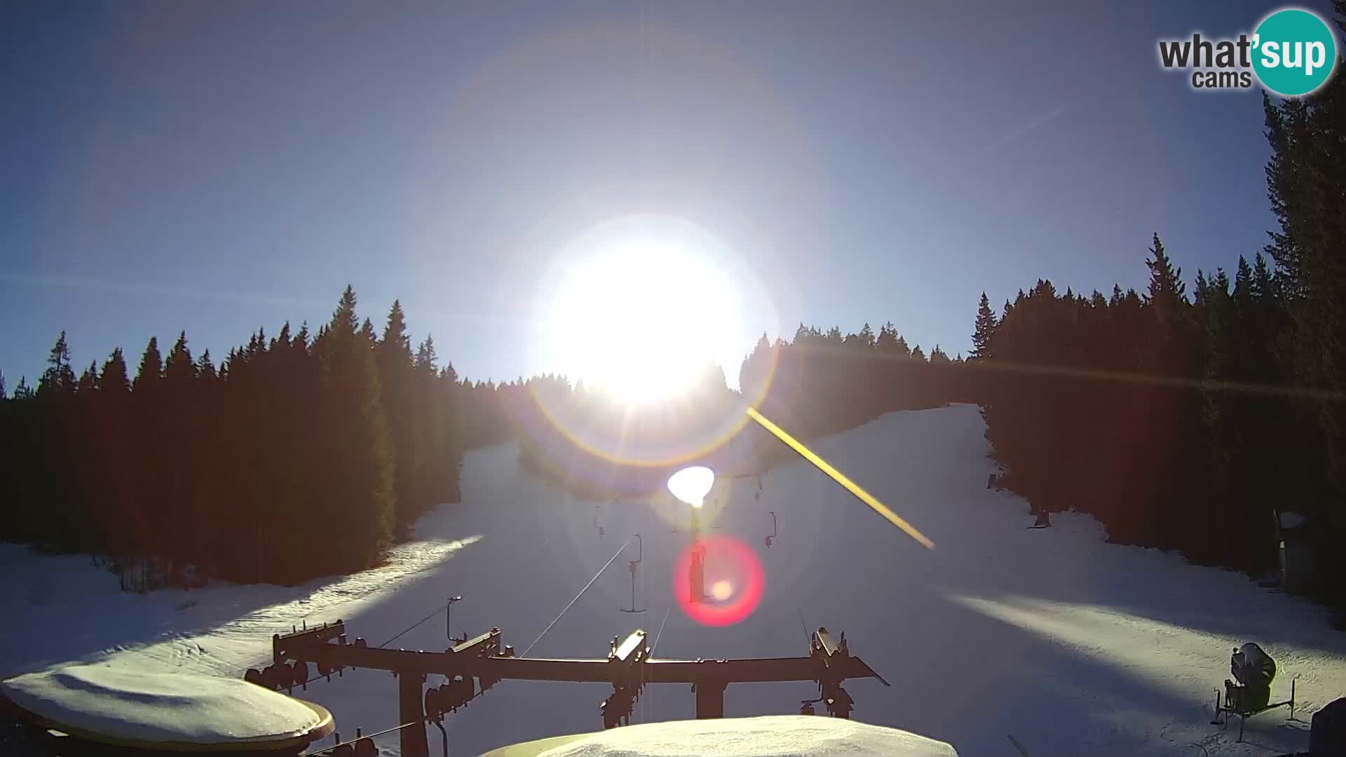 Comprensorio sciistico Rogla Webcam live Ostruščica piste 1 e 2