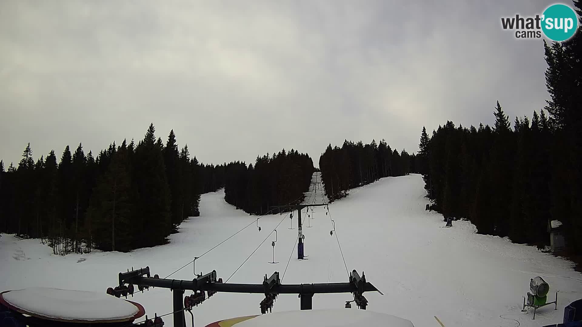 Smučišče Rogla Spletna kamera Ostruščica proga 1 in 2