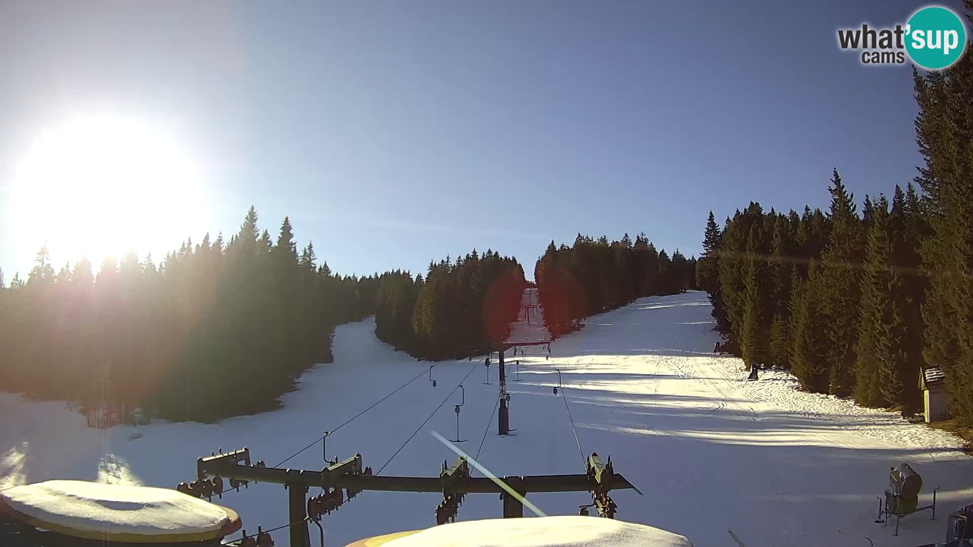 Skigebiet Rogla Webcam Ostruščica Piste 1 und 2