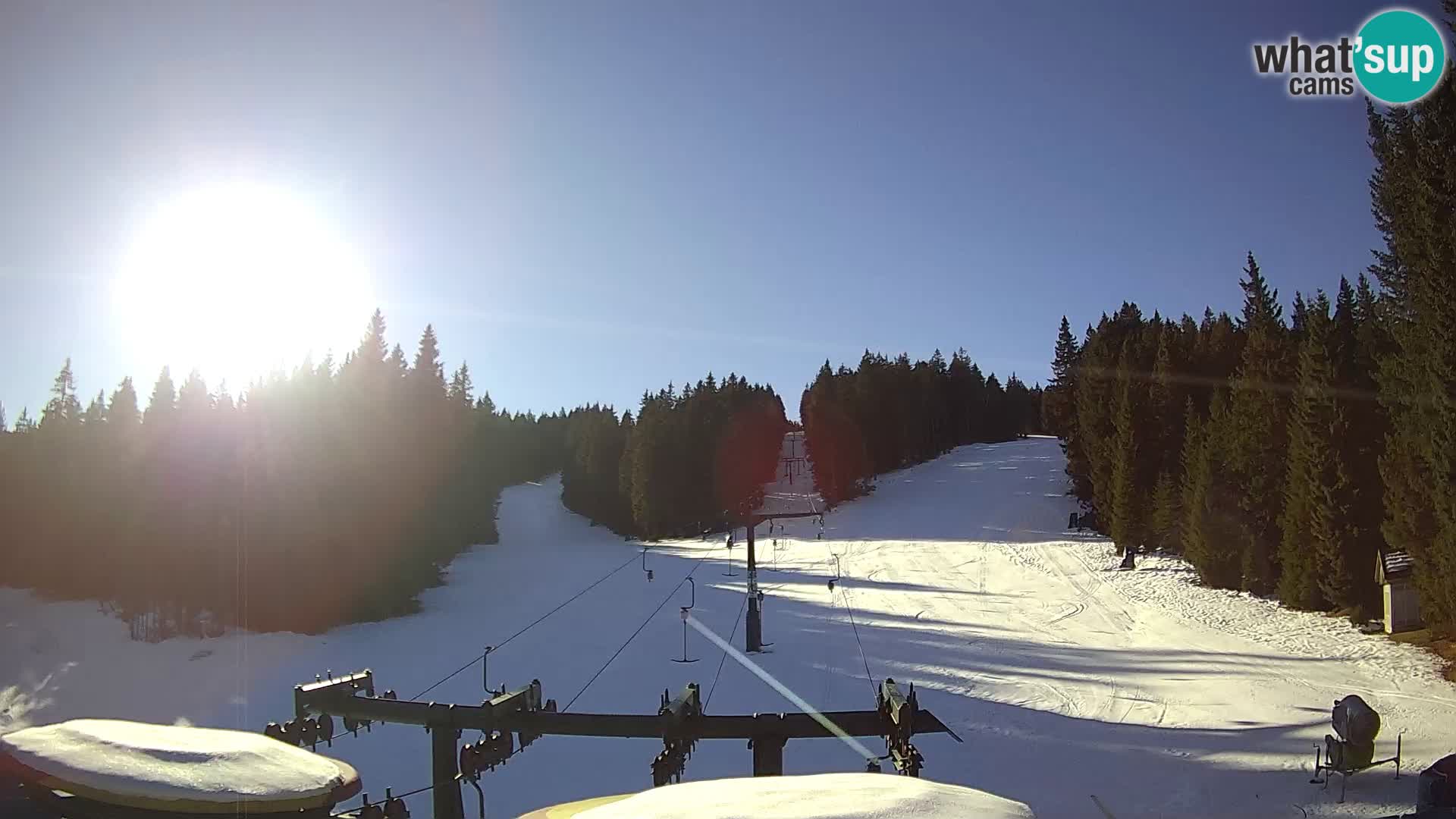 Comprensorio sciistico Rogla Webcam live Ostruščica piste 1 e 2