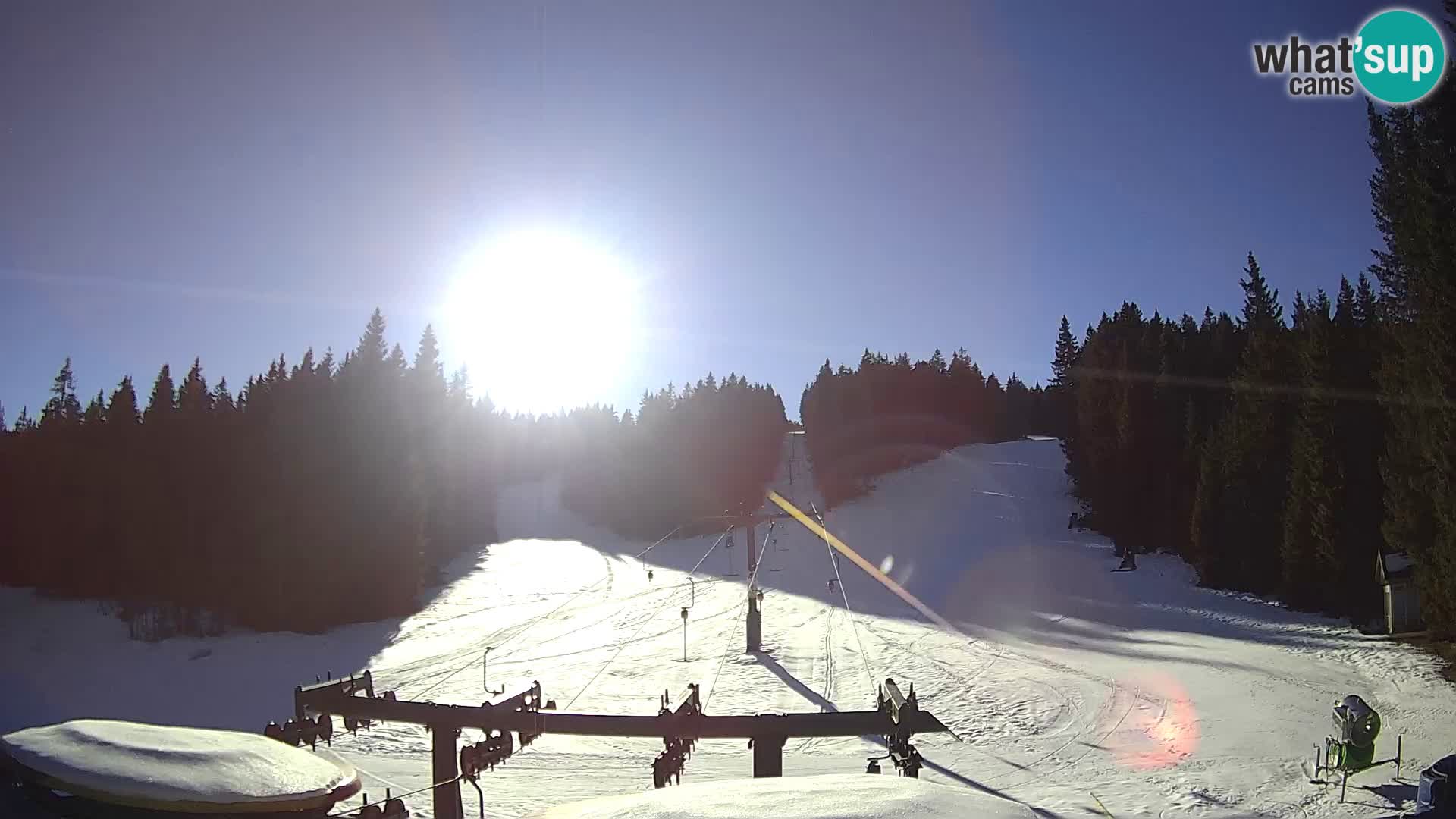 Comprensorio sciistico Rogla Webcam live Ostruščica piste 1 e 2