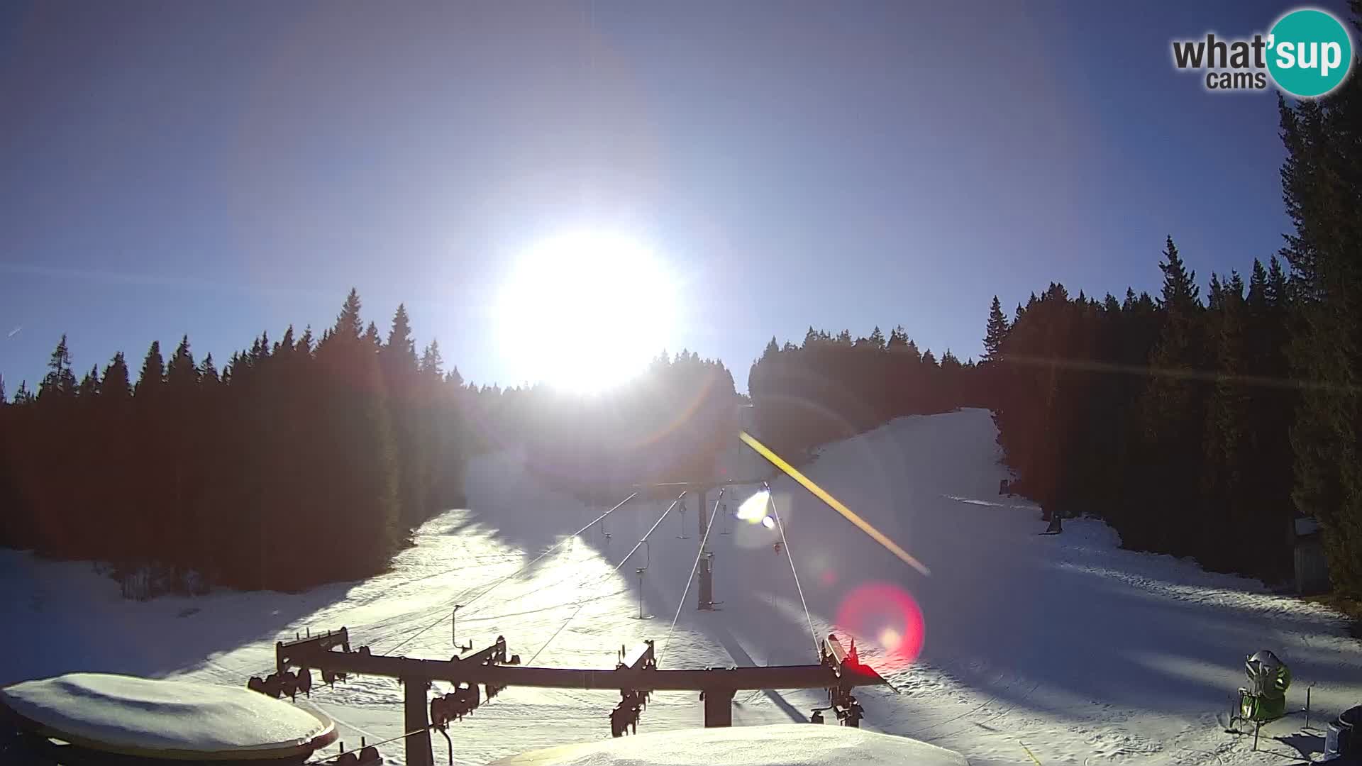 Skigebiet Rogla Webcam Ostruščica Piste 1 und 2